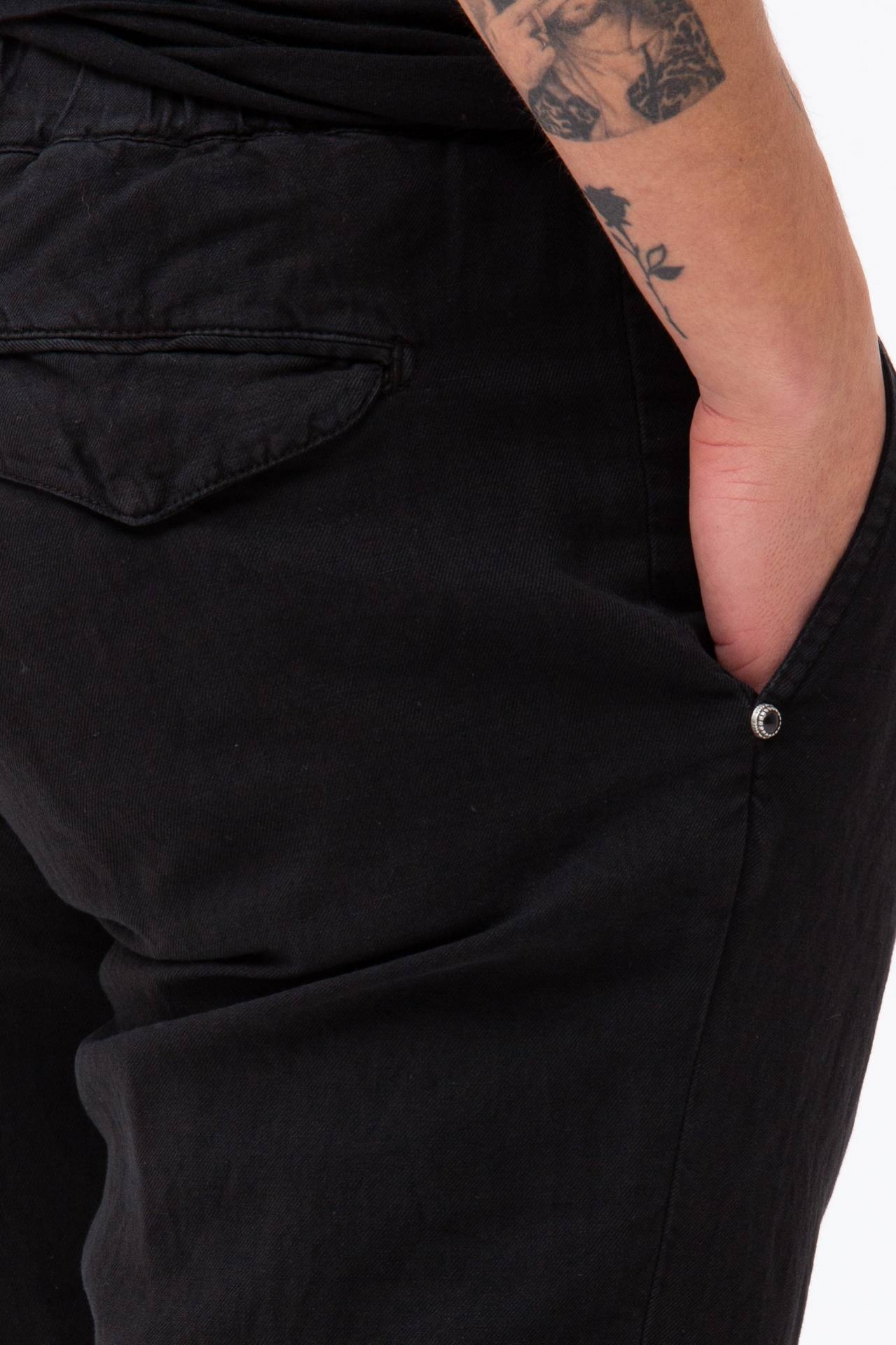 Pantalone in cotone e lino