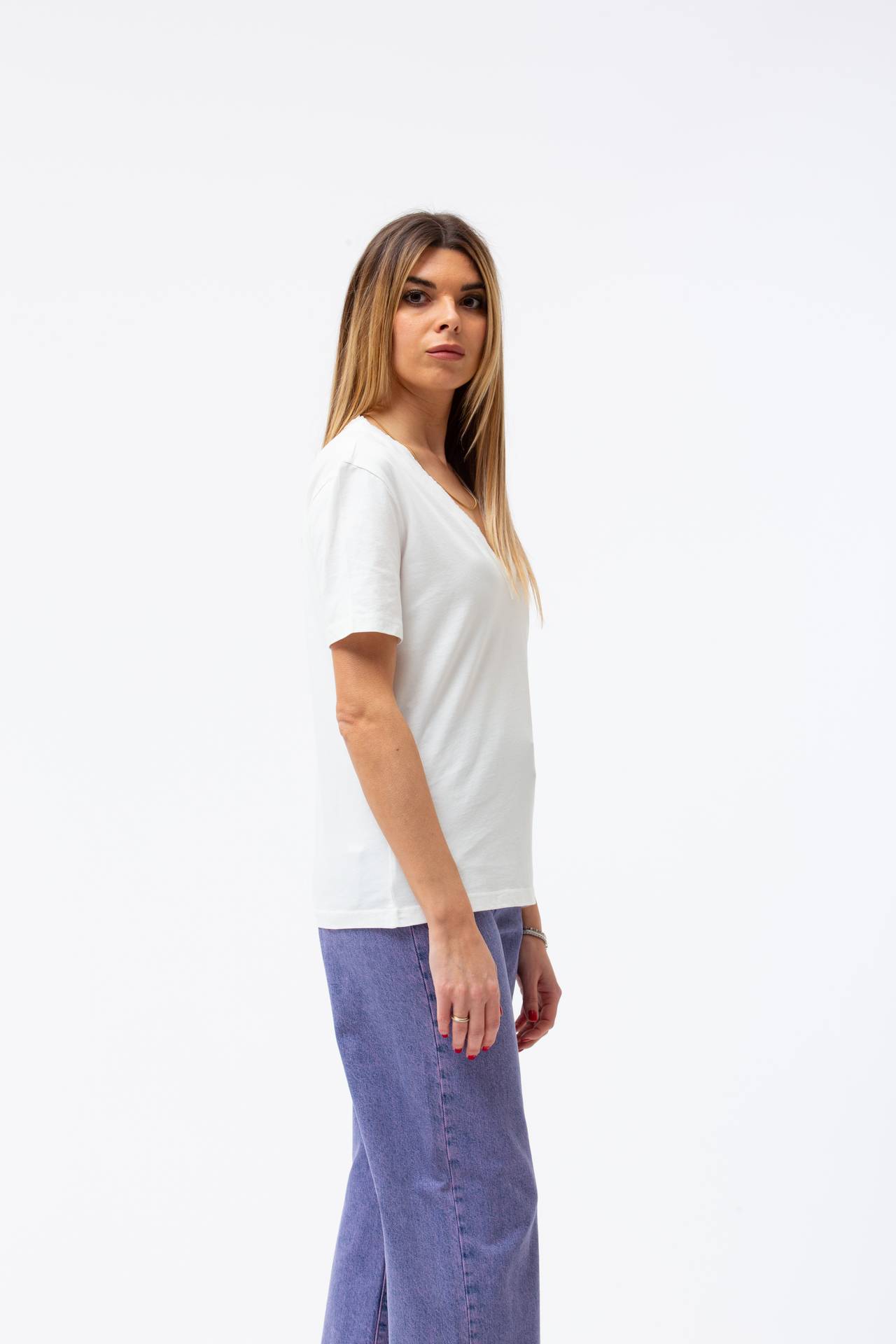 T-shirt scollo a V