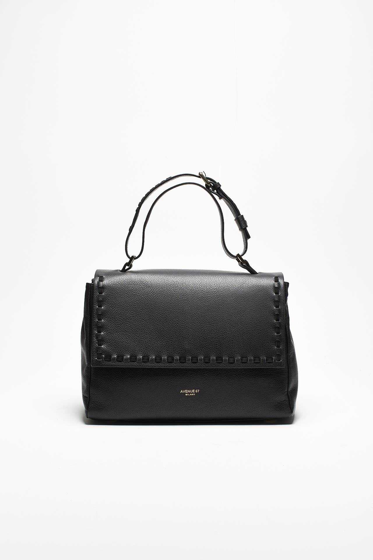 Borsa ELETTRA in pelle nero