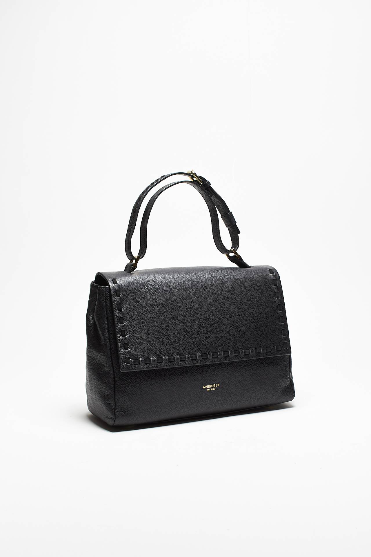 Borsa ELETTRA in pelle nero