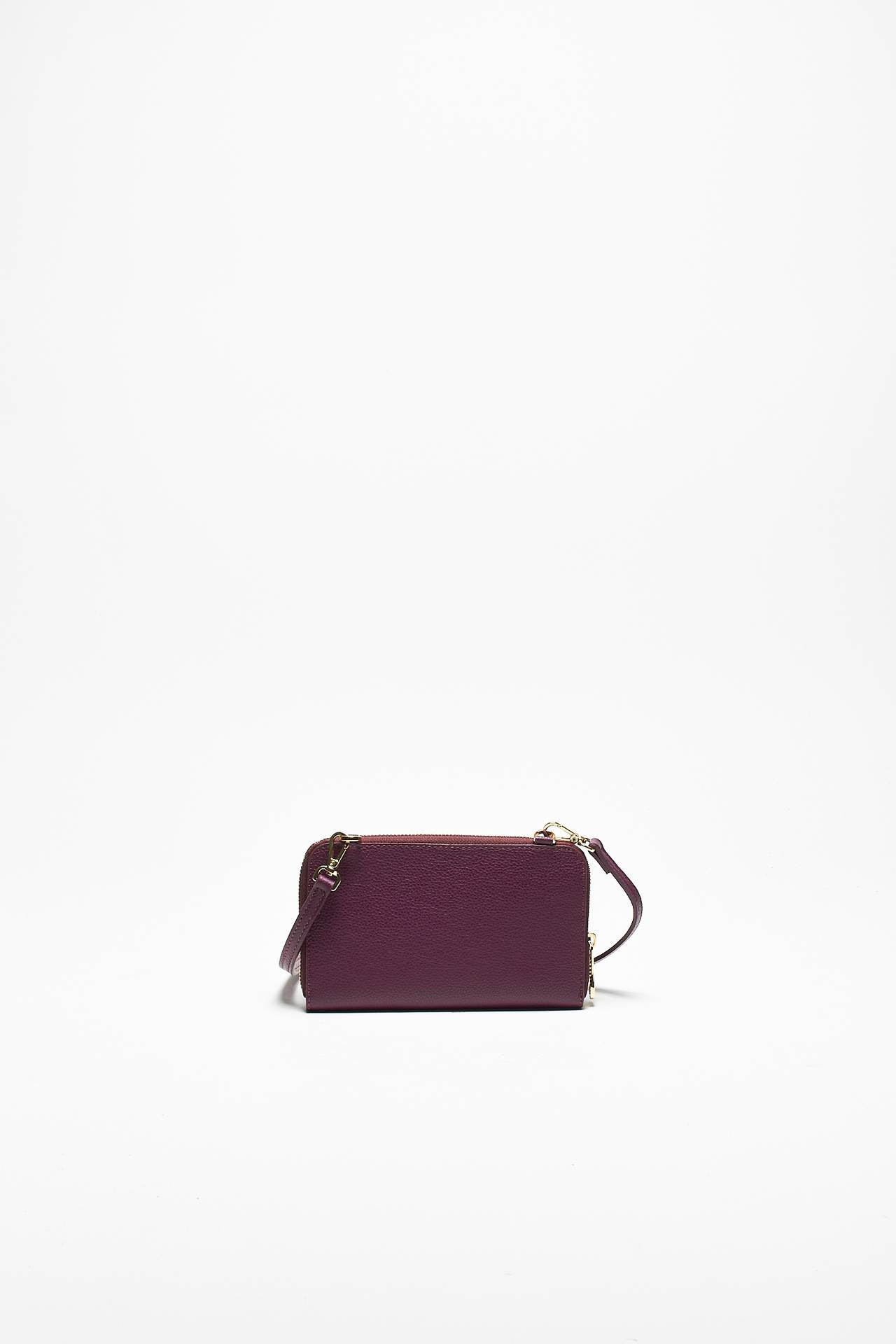 Tracolla portafoglio VIKY in pelle bordeaux