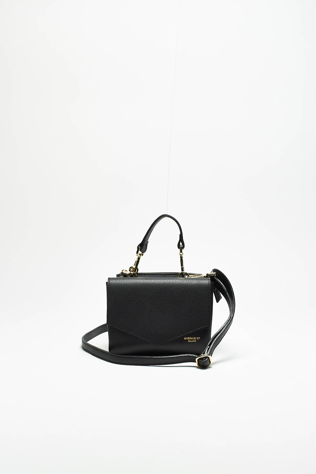 Borsa IRINA in pelle nero