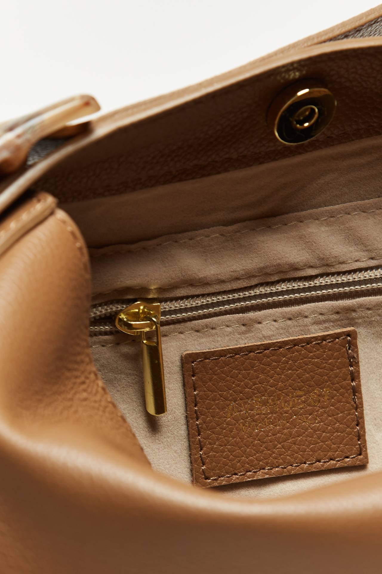Borsa MONICA in pelle fango