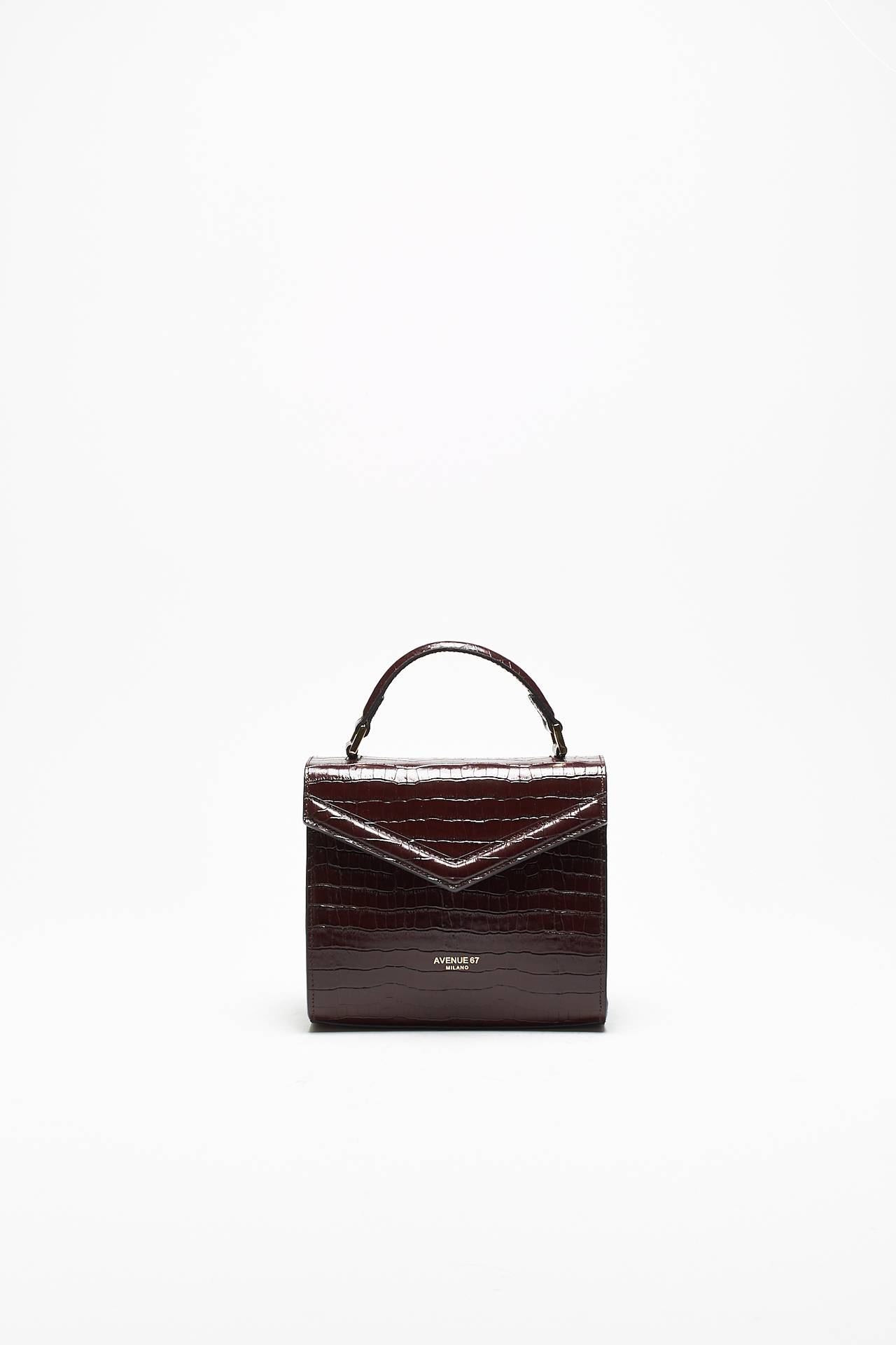 Borsa LINDA in pelle testa di moro