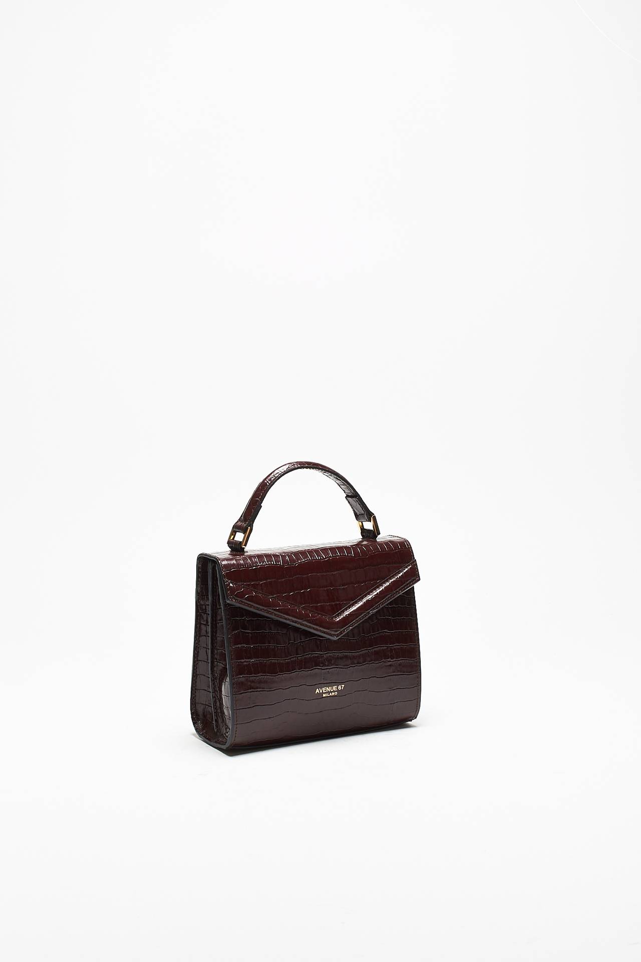Borsa LINDA in pelle testa di moro