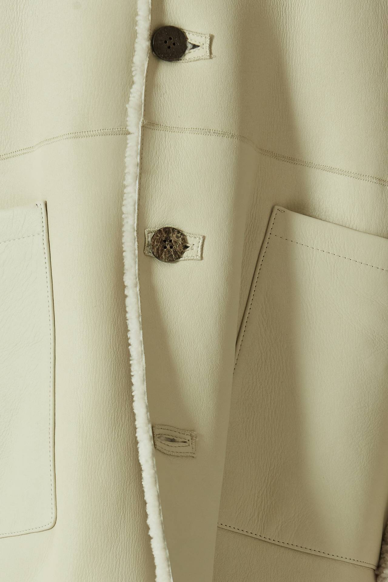 Montone reversibile bianco