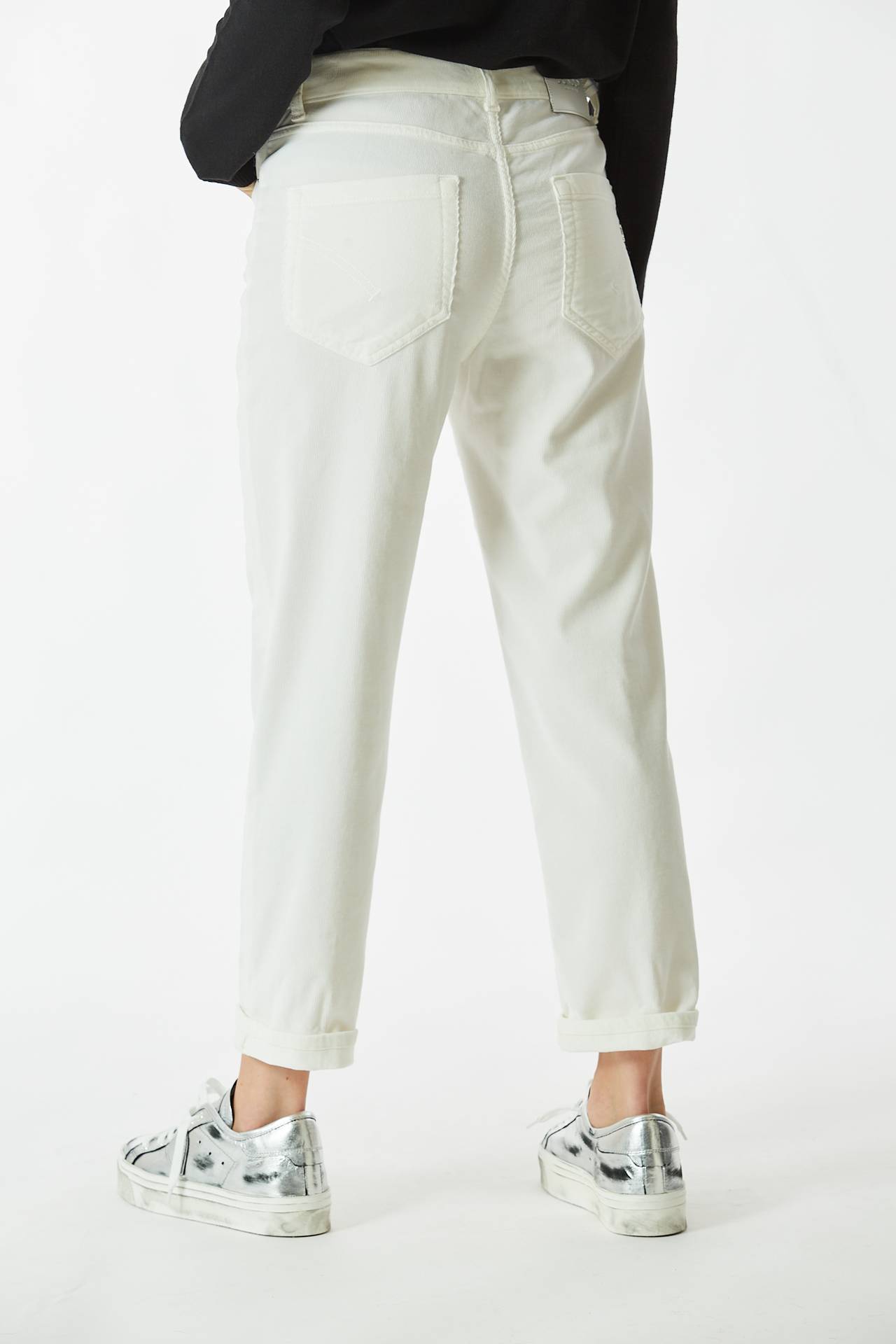 Pantalone KOONS in velluto bianco