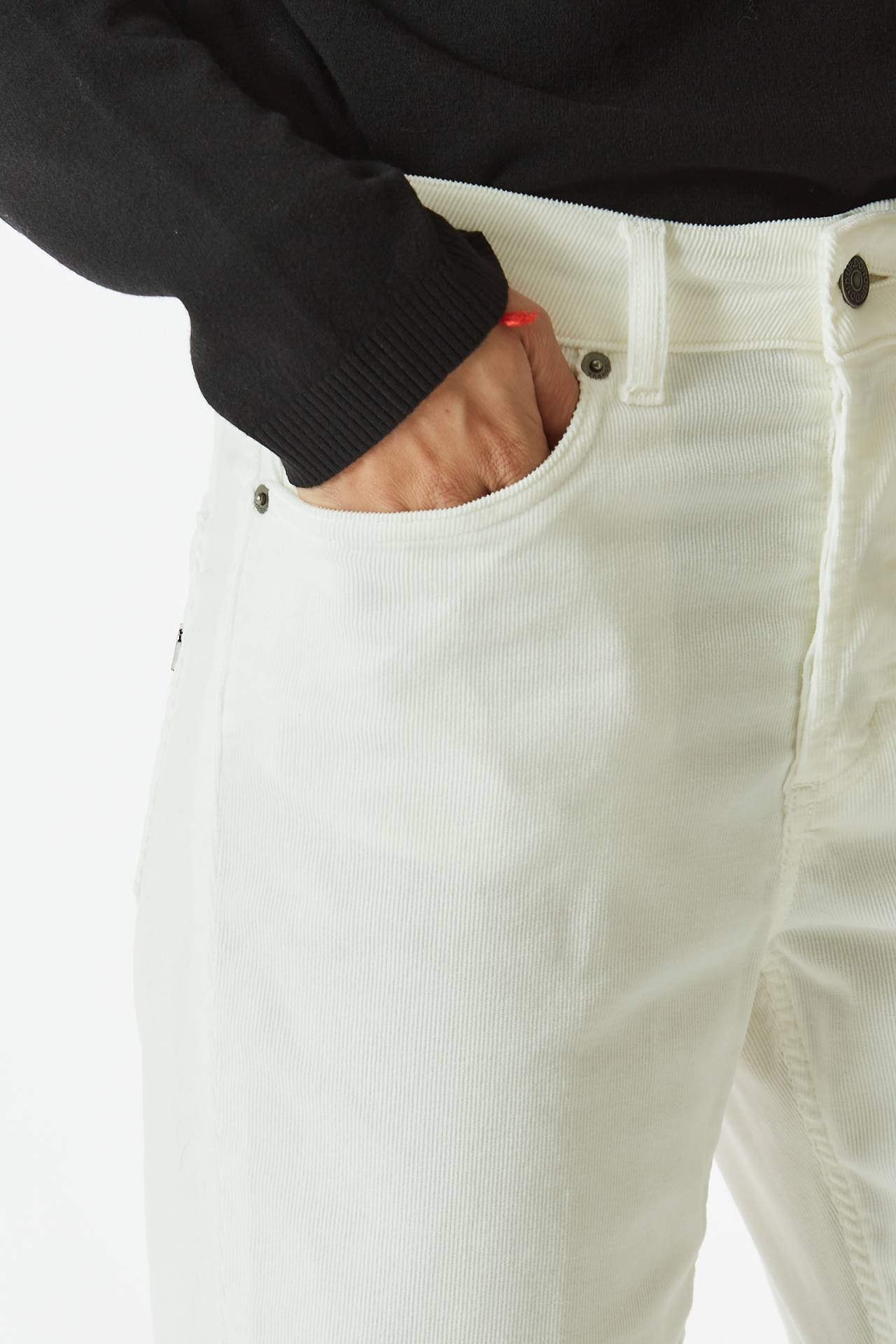 Pantalone KOONS in velluto bianco