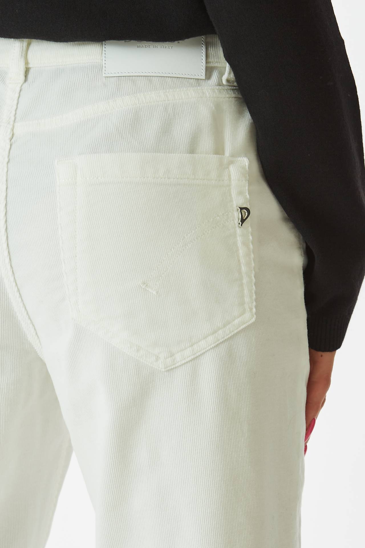 Pantalone KOONS in velluto bianco