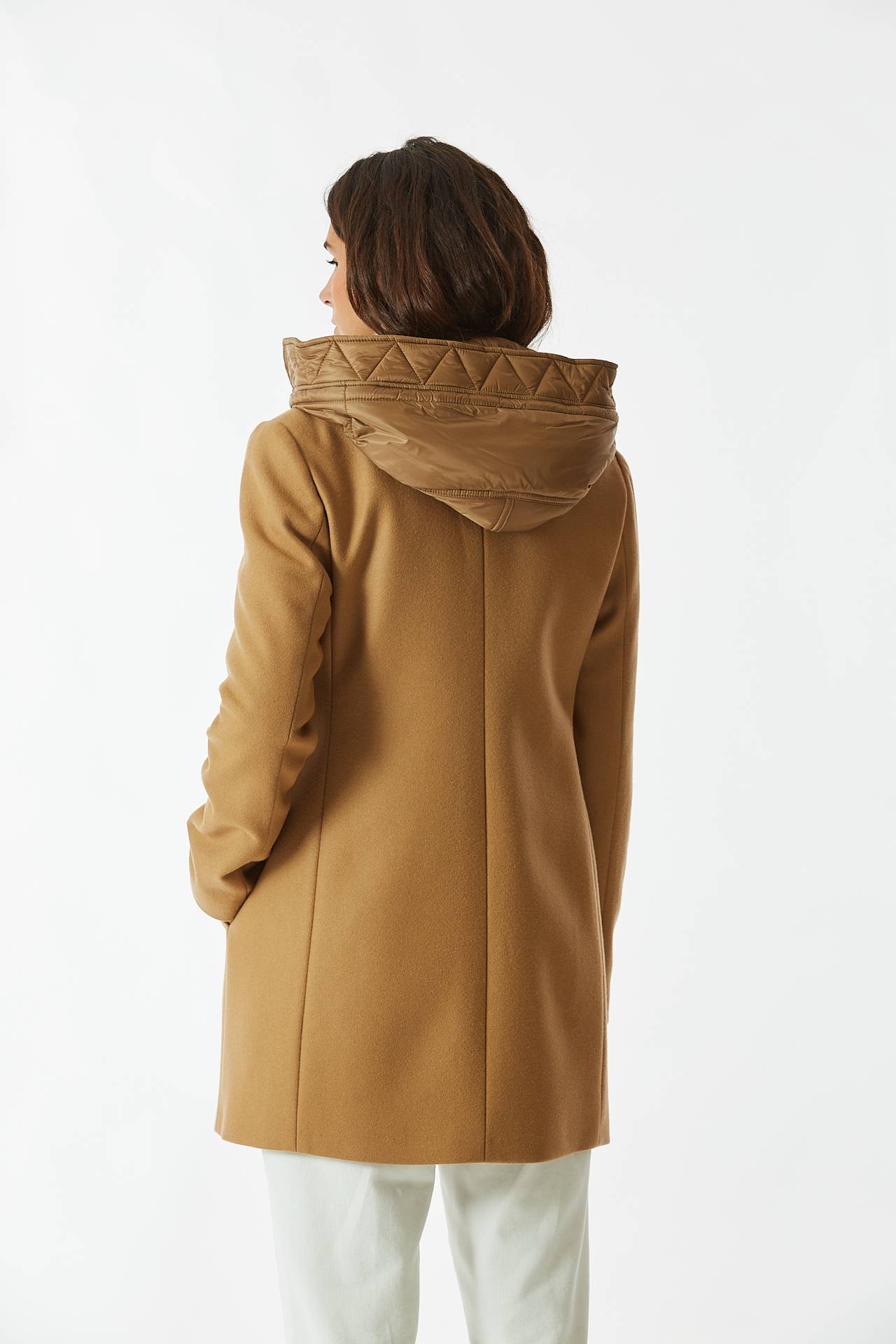 Cappotto in panno TOGGLE cammello