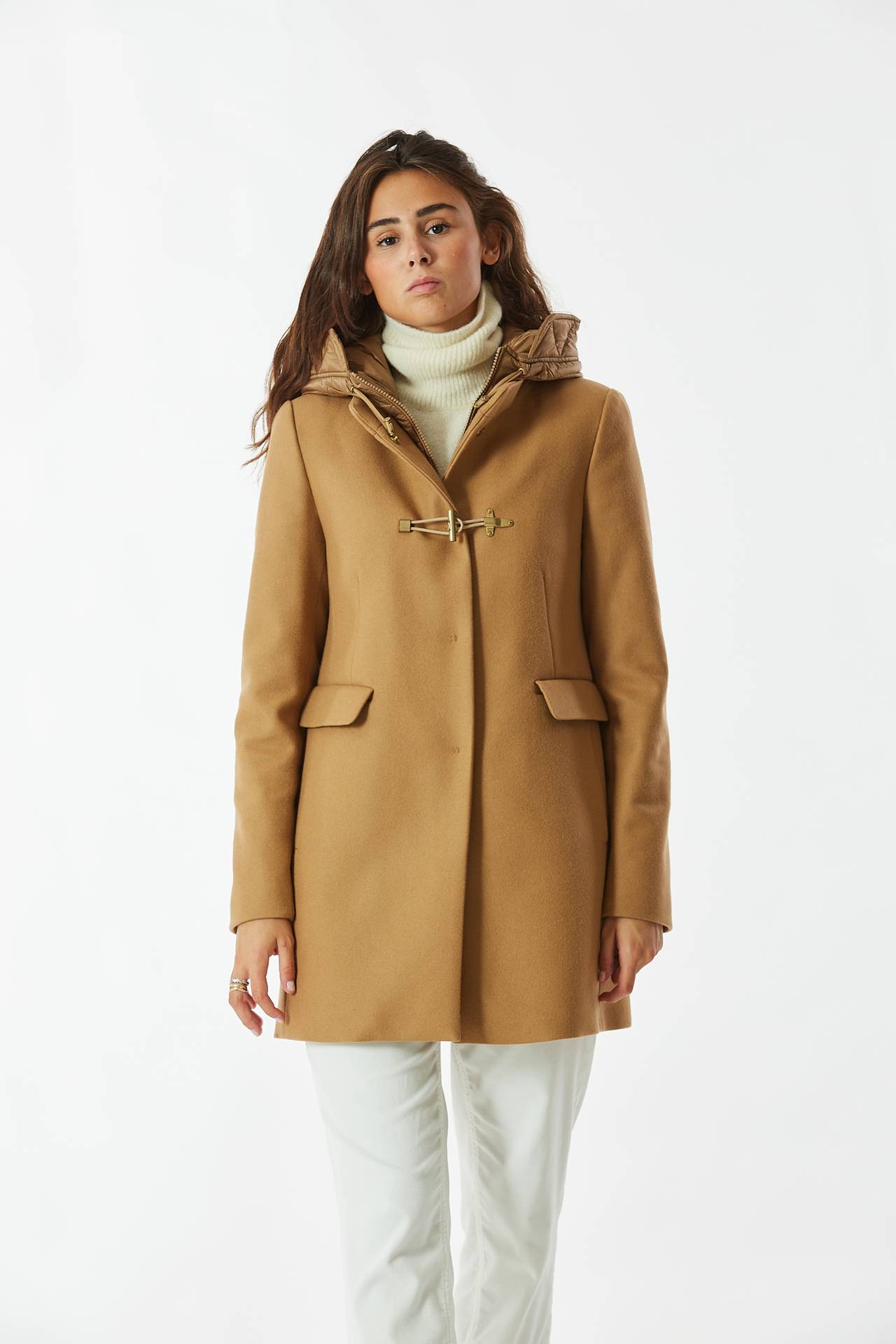 Cappotto in panno TOGGLE cammello