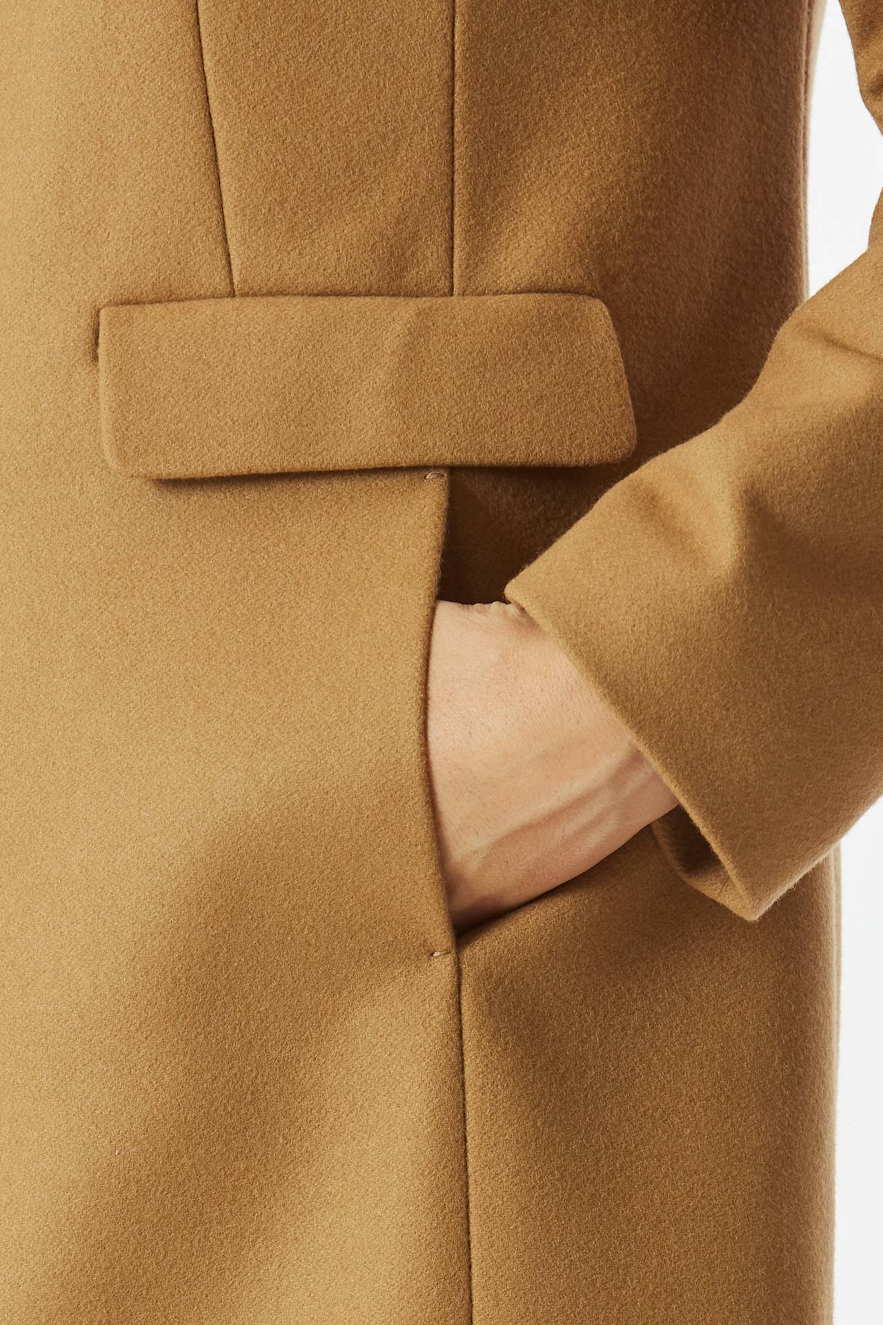 Cappotto in panno TOGGLE cammello