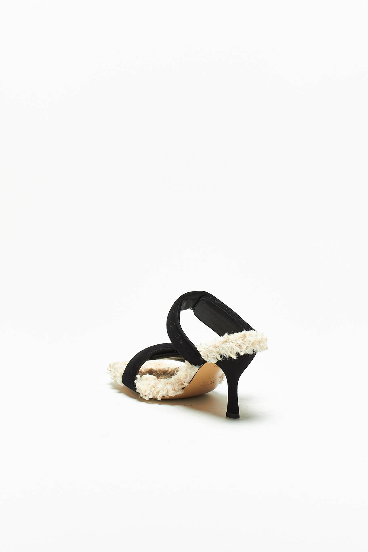 Sandali ADELE in suede e shearling