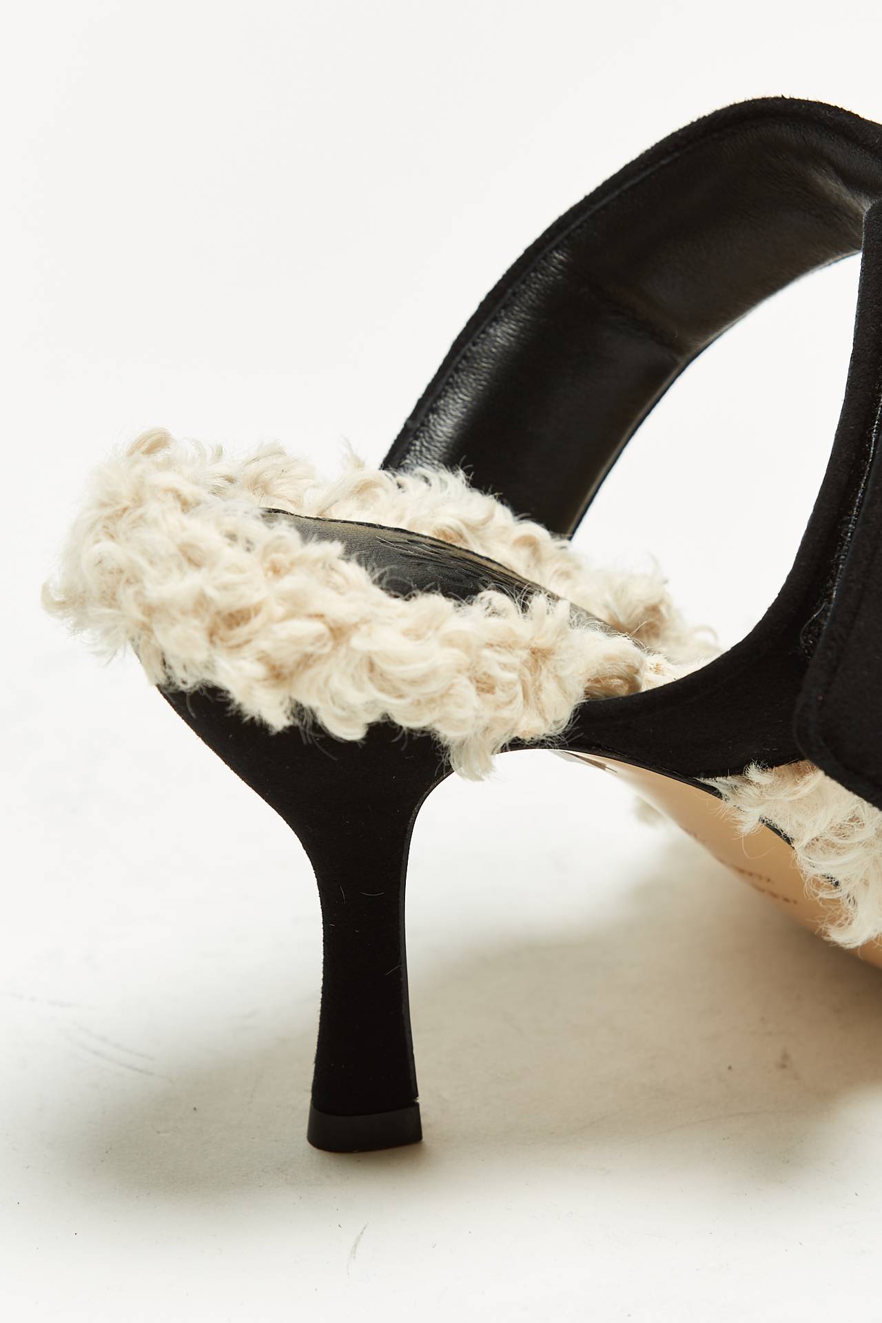 Sandali ADELE in suede e shearling