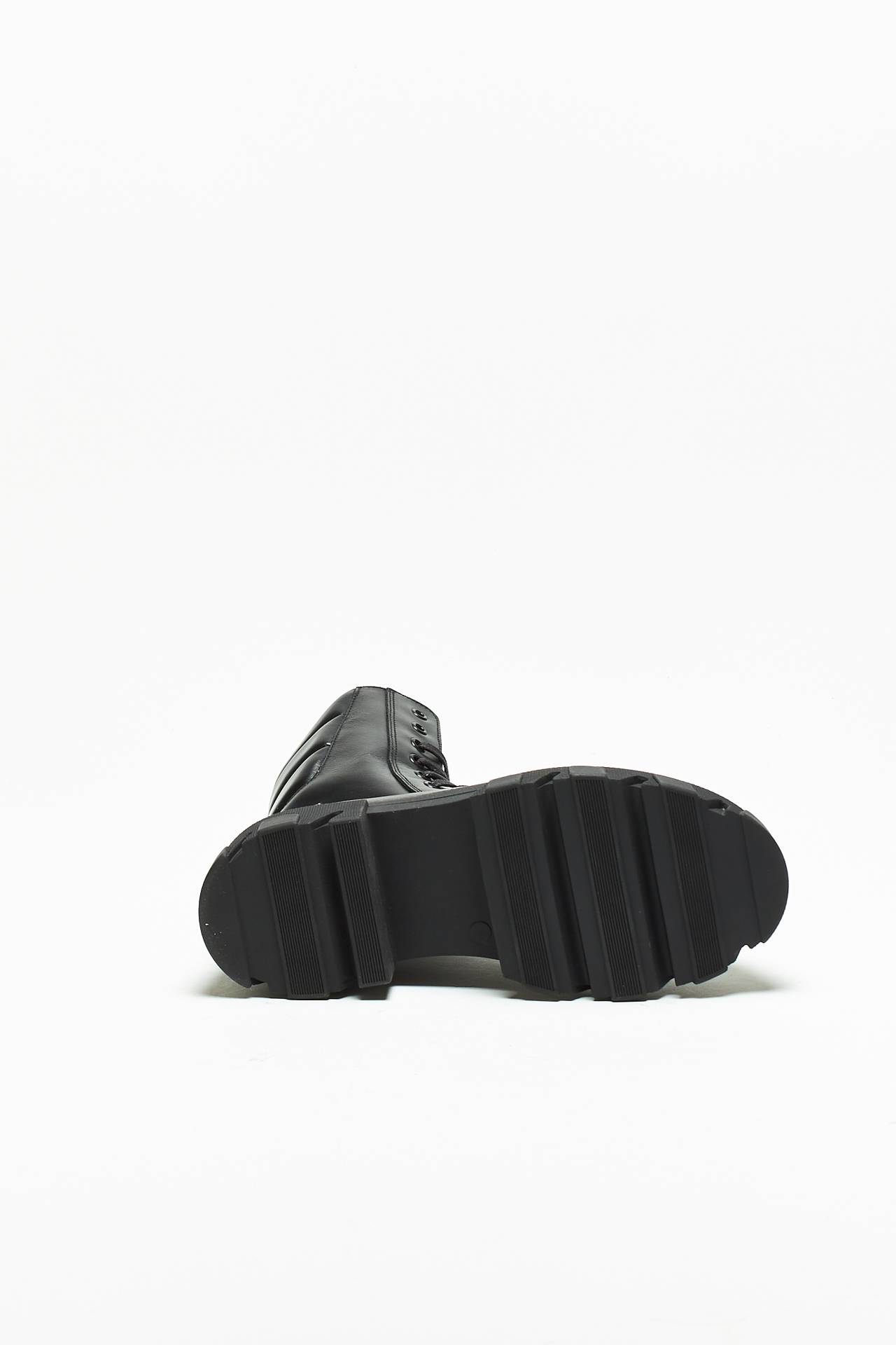 Anfibi GIA 35 in pelle nera Gia Borghini Donna D14GIA02 Pier