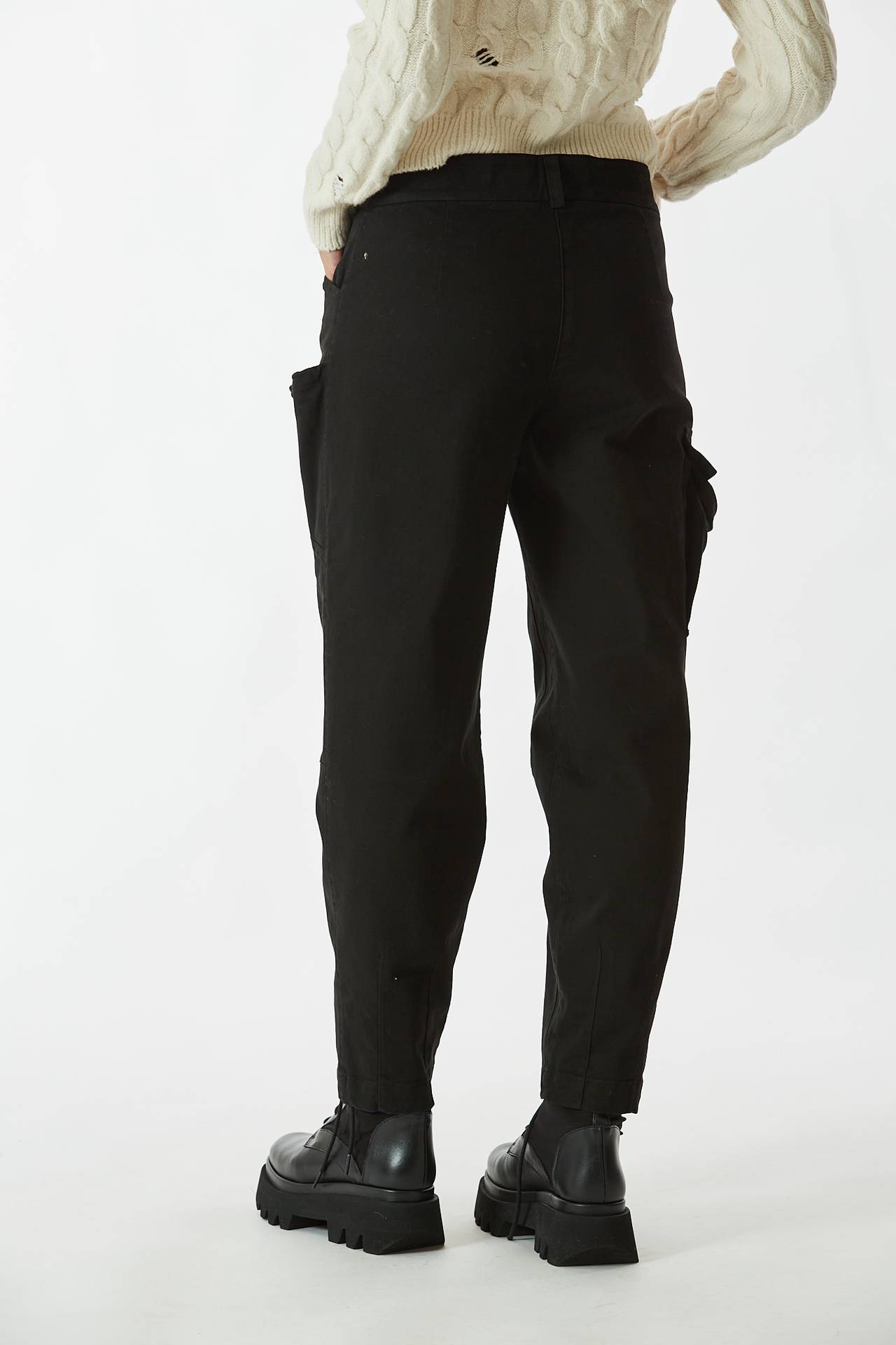 Pantalone cargo nero