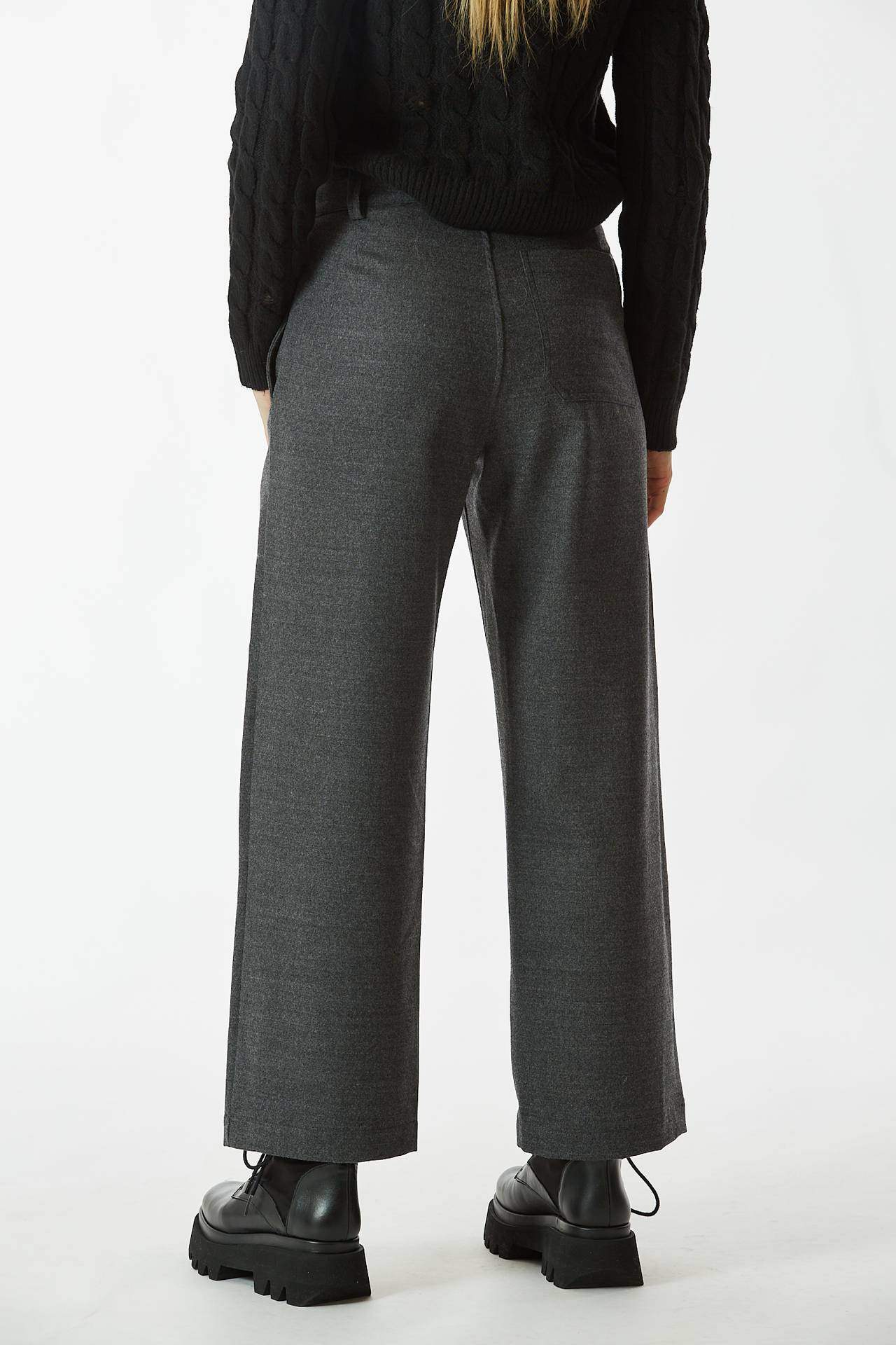 Pantalone in flanella grigio