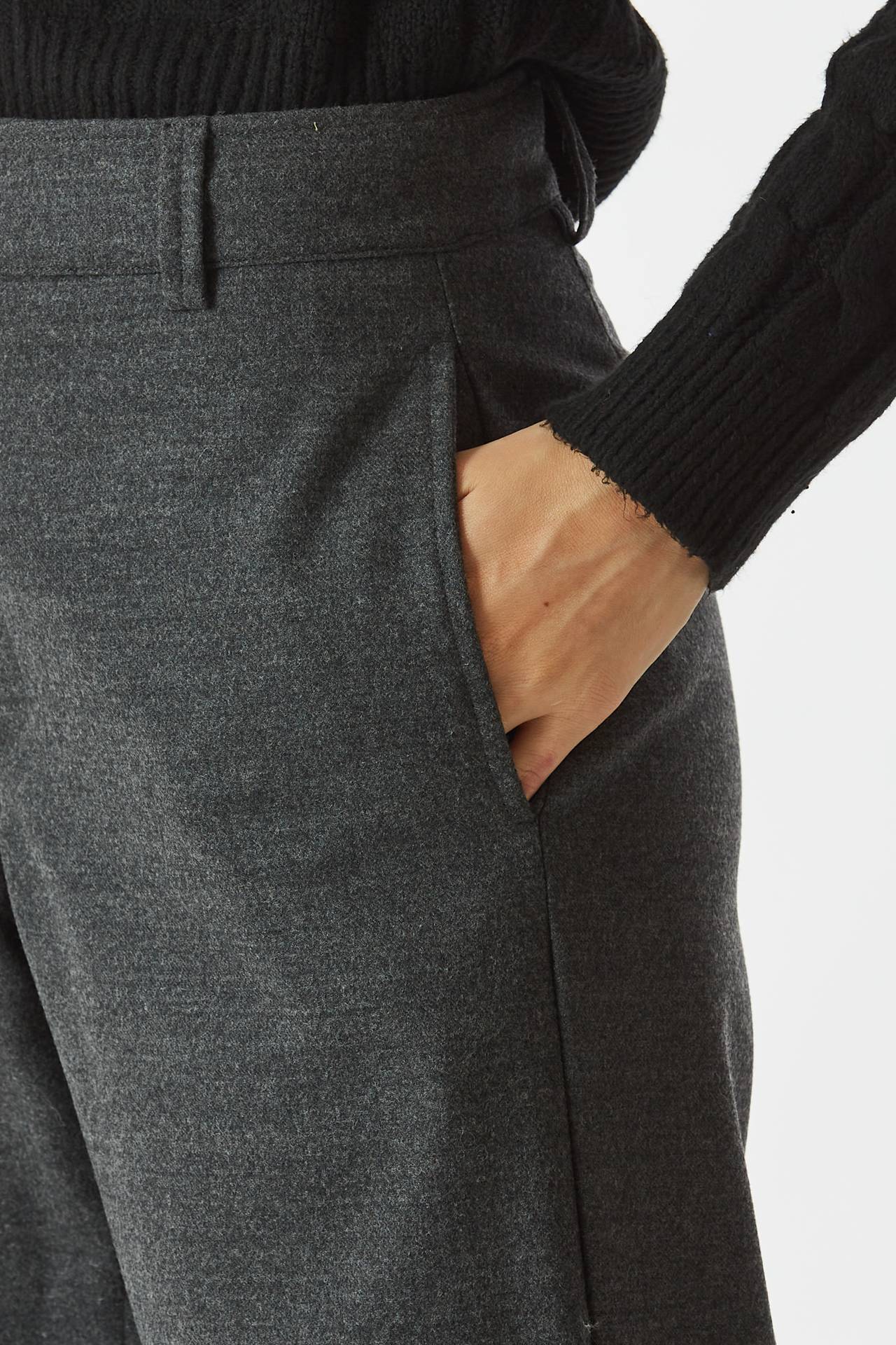 Pantalone in flanella grigio