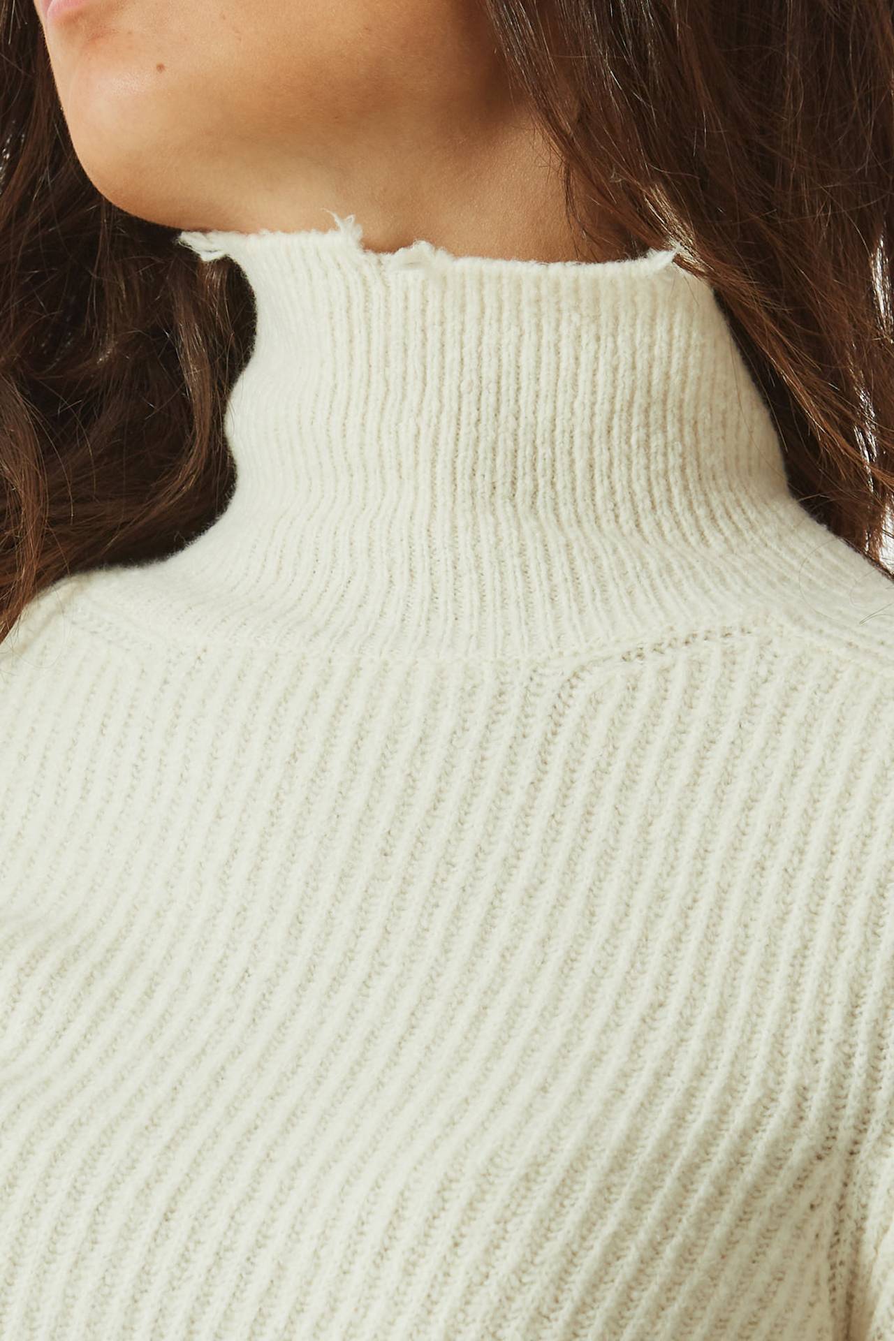 Maglia dolcevita panna