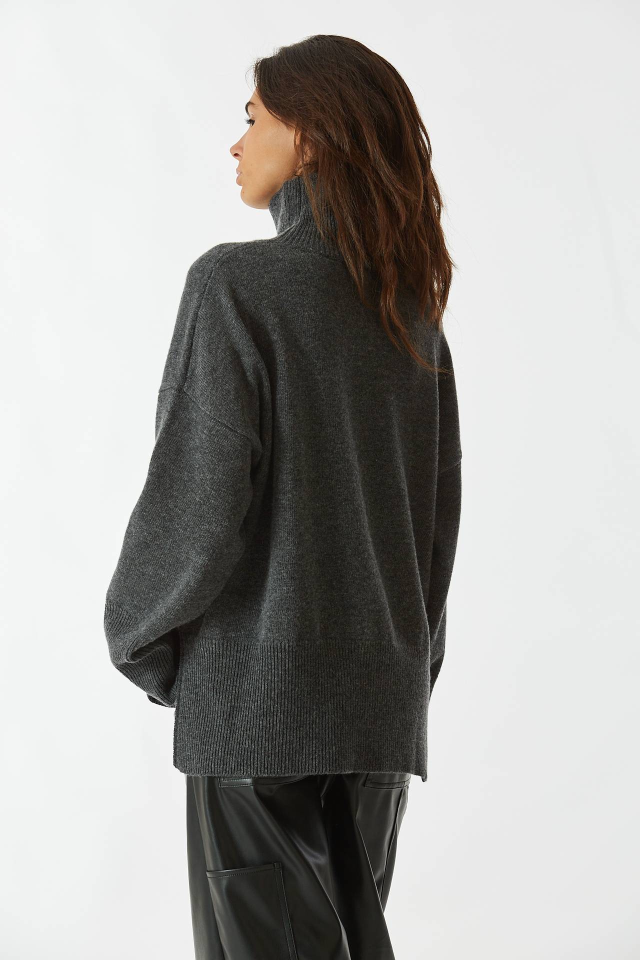Maglia dolcevita antracite