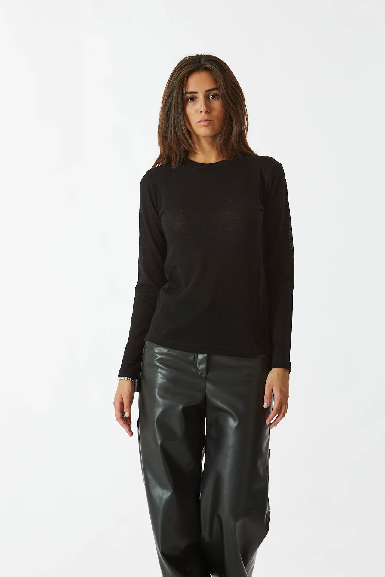 T-shirt manica lunga nero