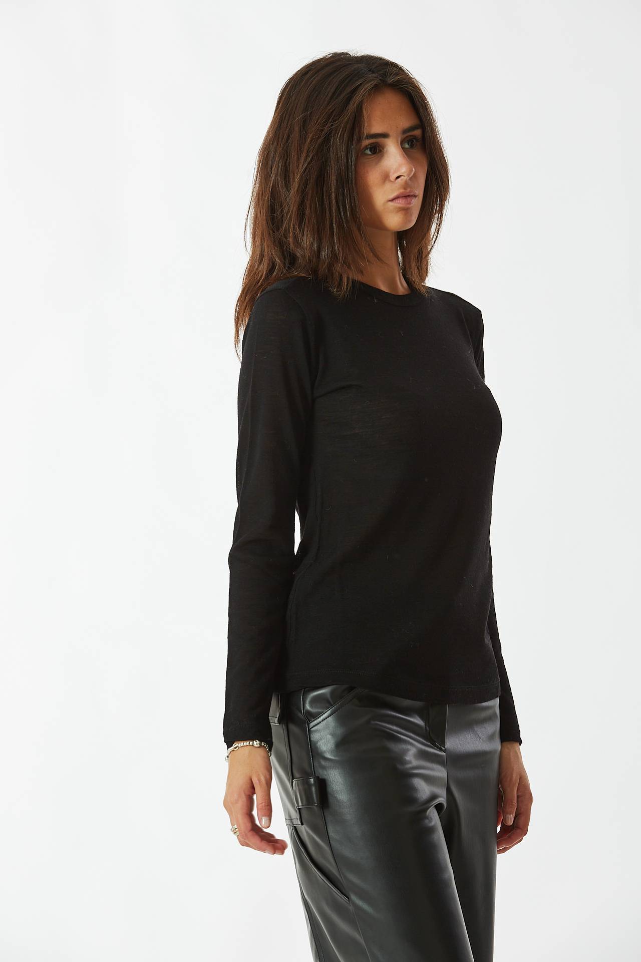 T-shirt manica lunga nero
