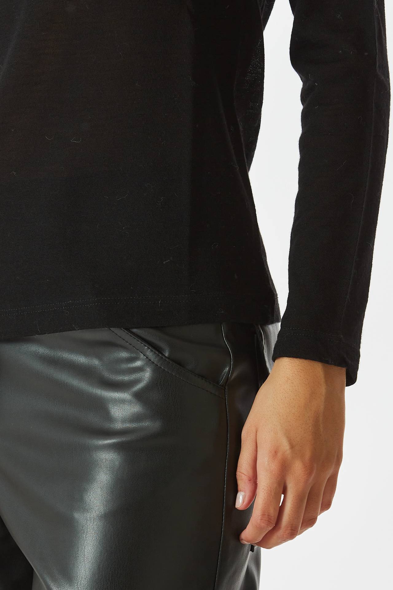 T-shirt manica lunga nero