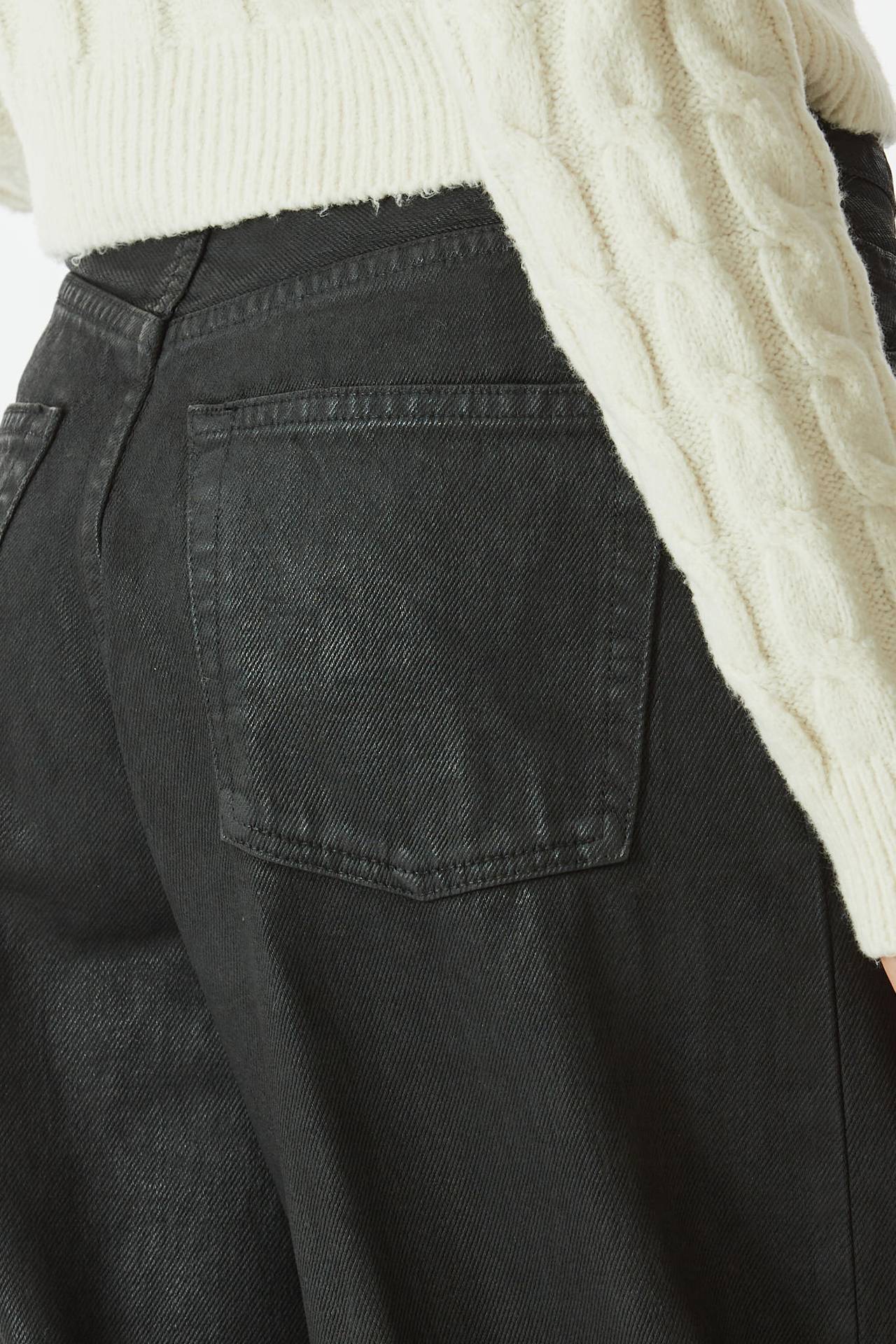 Jeans wide leg BATHANY nero