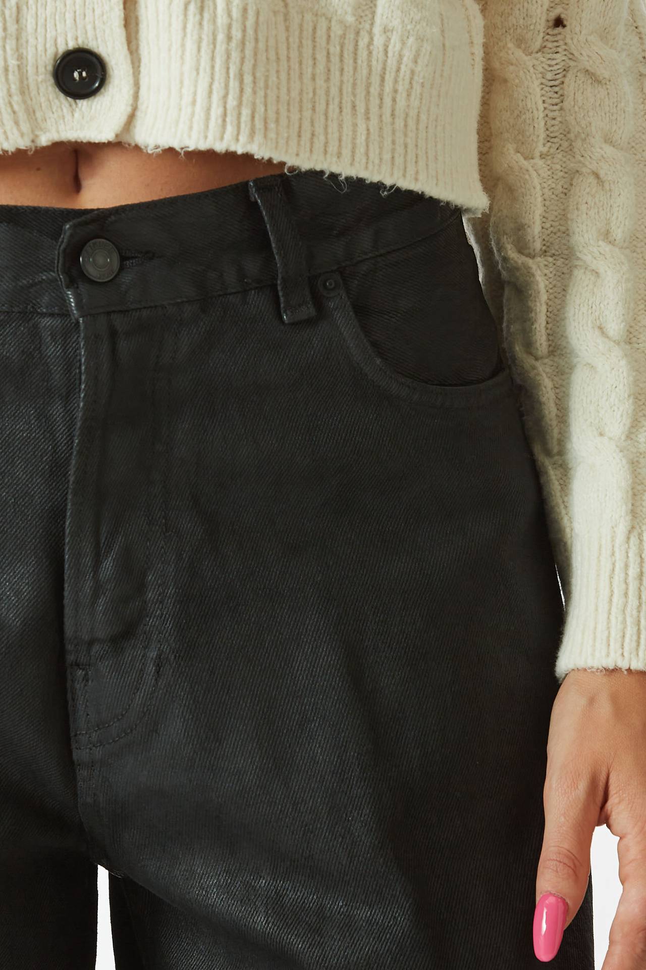 Jeans wide leg BATHANY nero