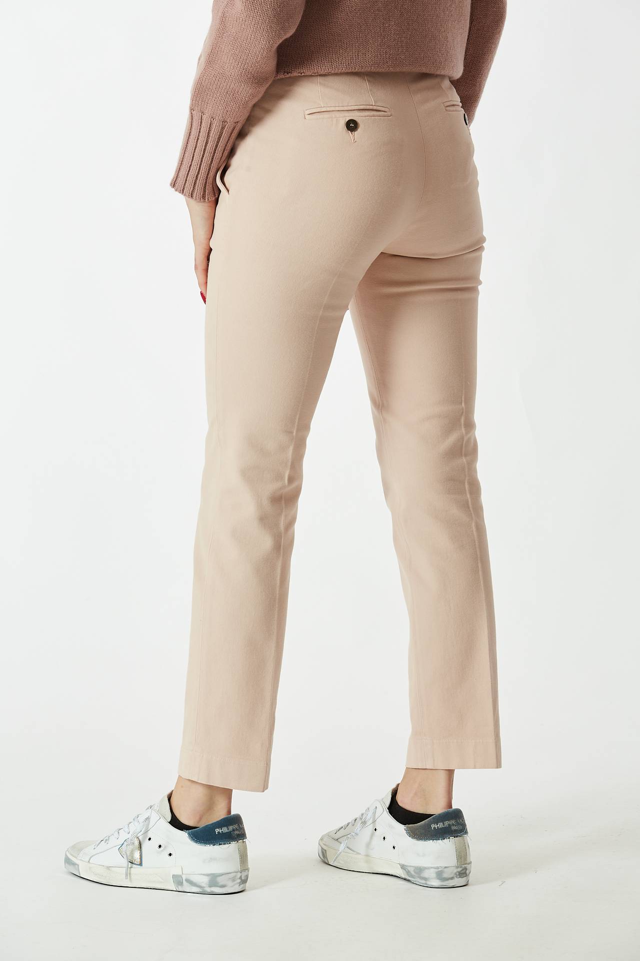 Pantalone LEYRE slim fit rosa