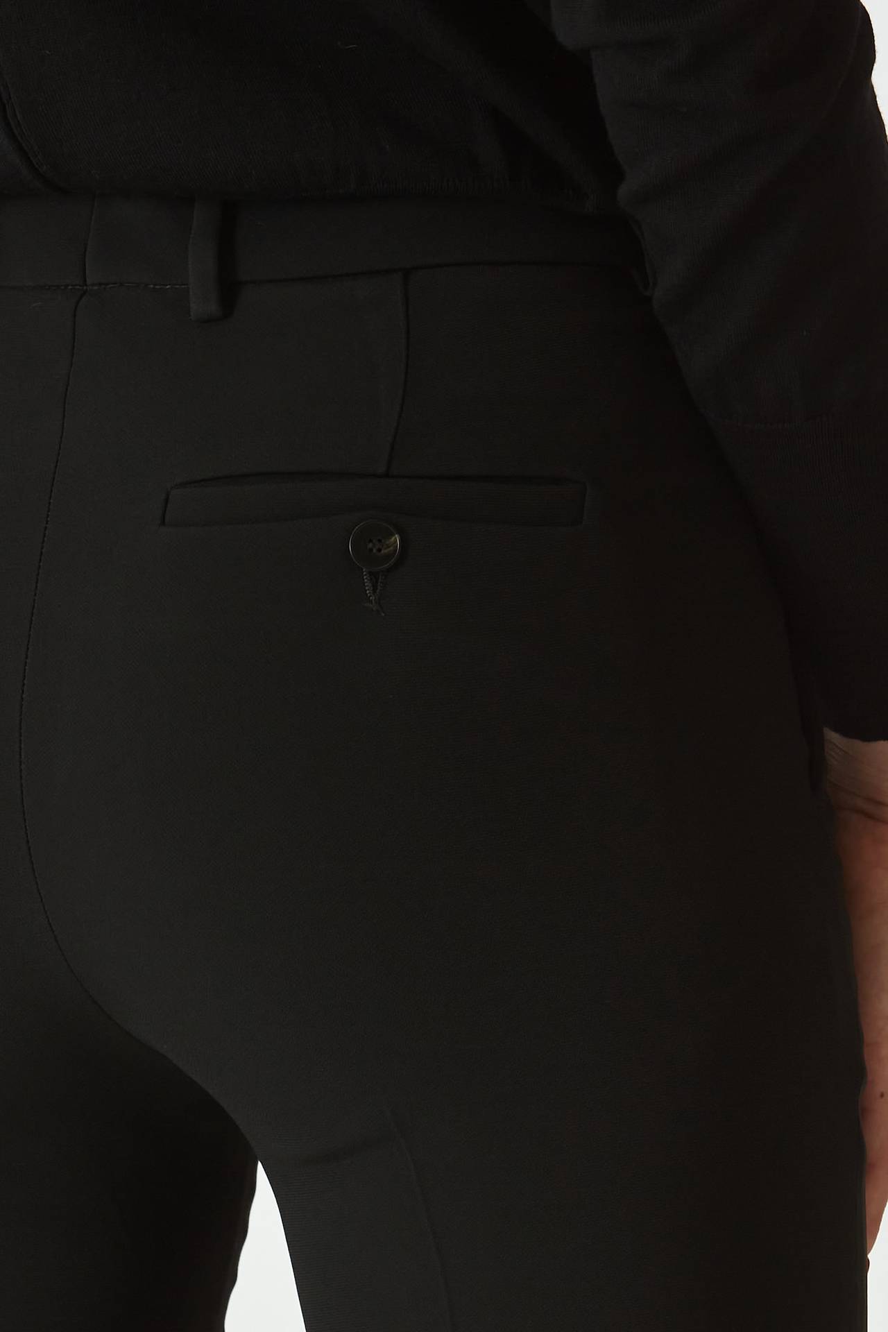 Pantalone PETRA vita alta nero