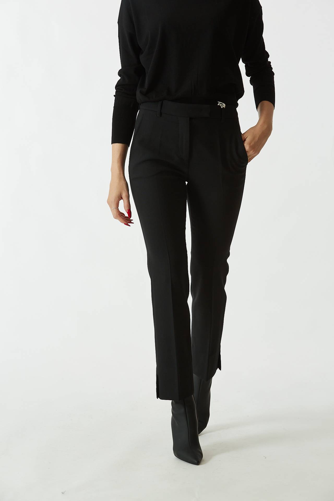 Pantalone slim fit KIMAMA nero