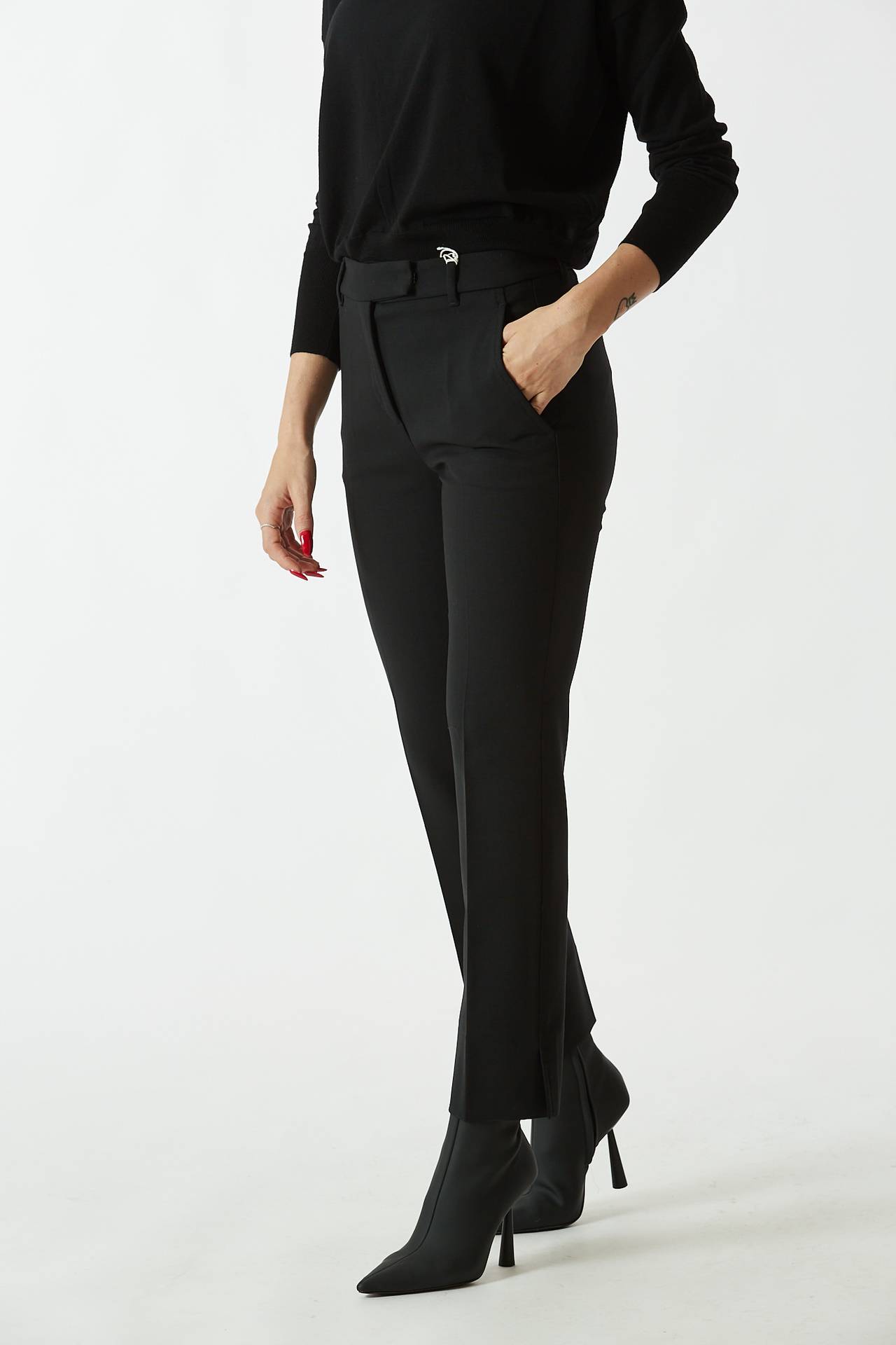 Pantalone slim fit KIMAMA nero