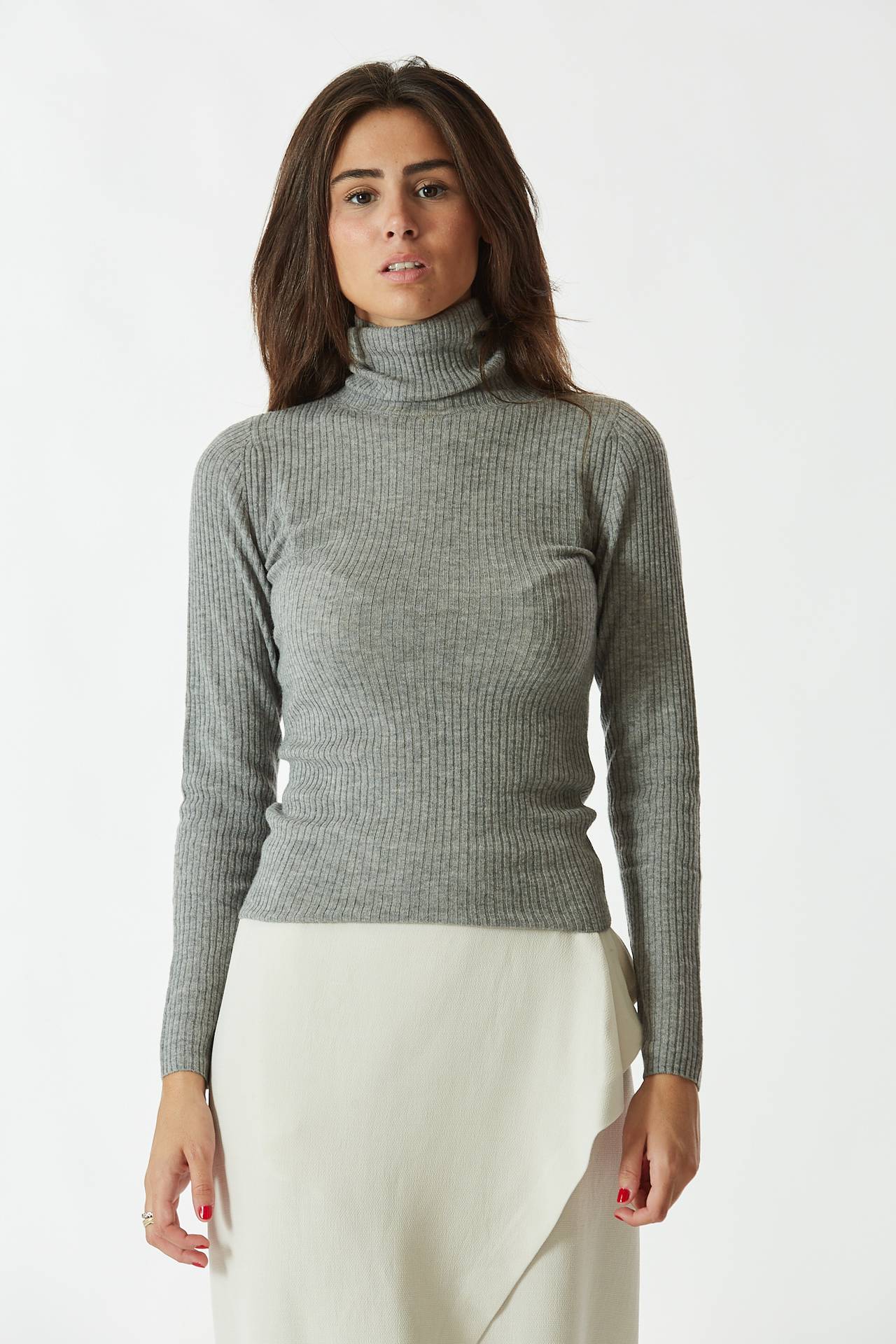 Maglia dolcevita grigia 
