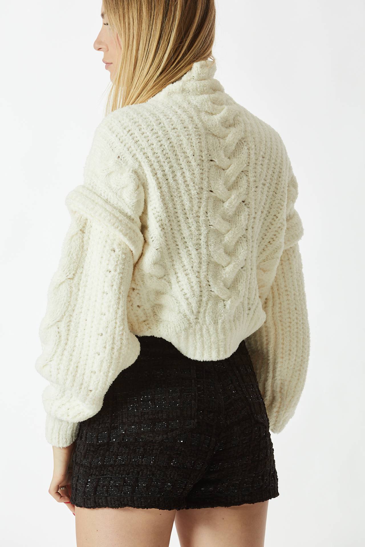 Maglia lavorata bianca 