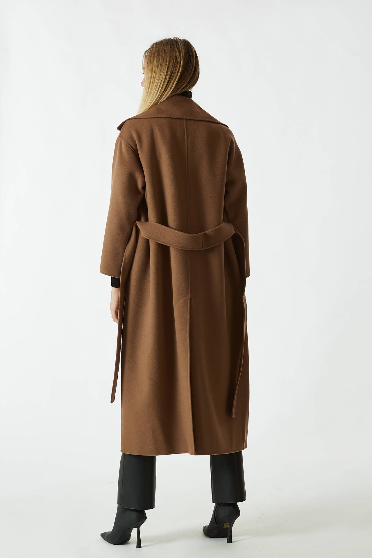 Cappotto VENICE in lana cammello