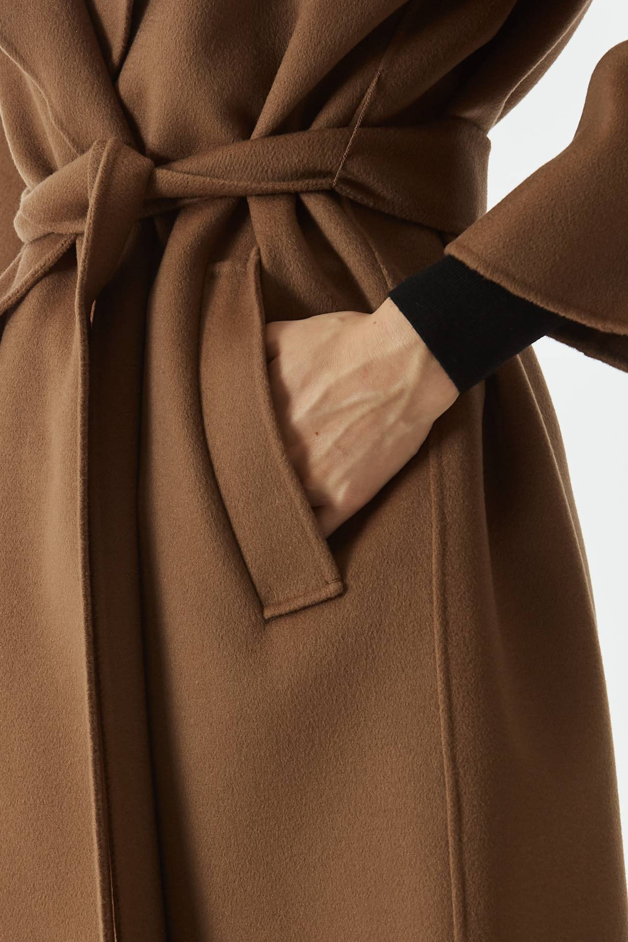 Cappotto VENICE in lana cammello