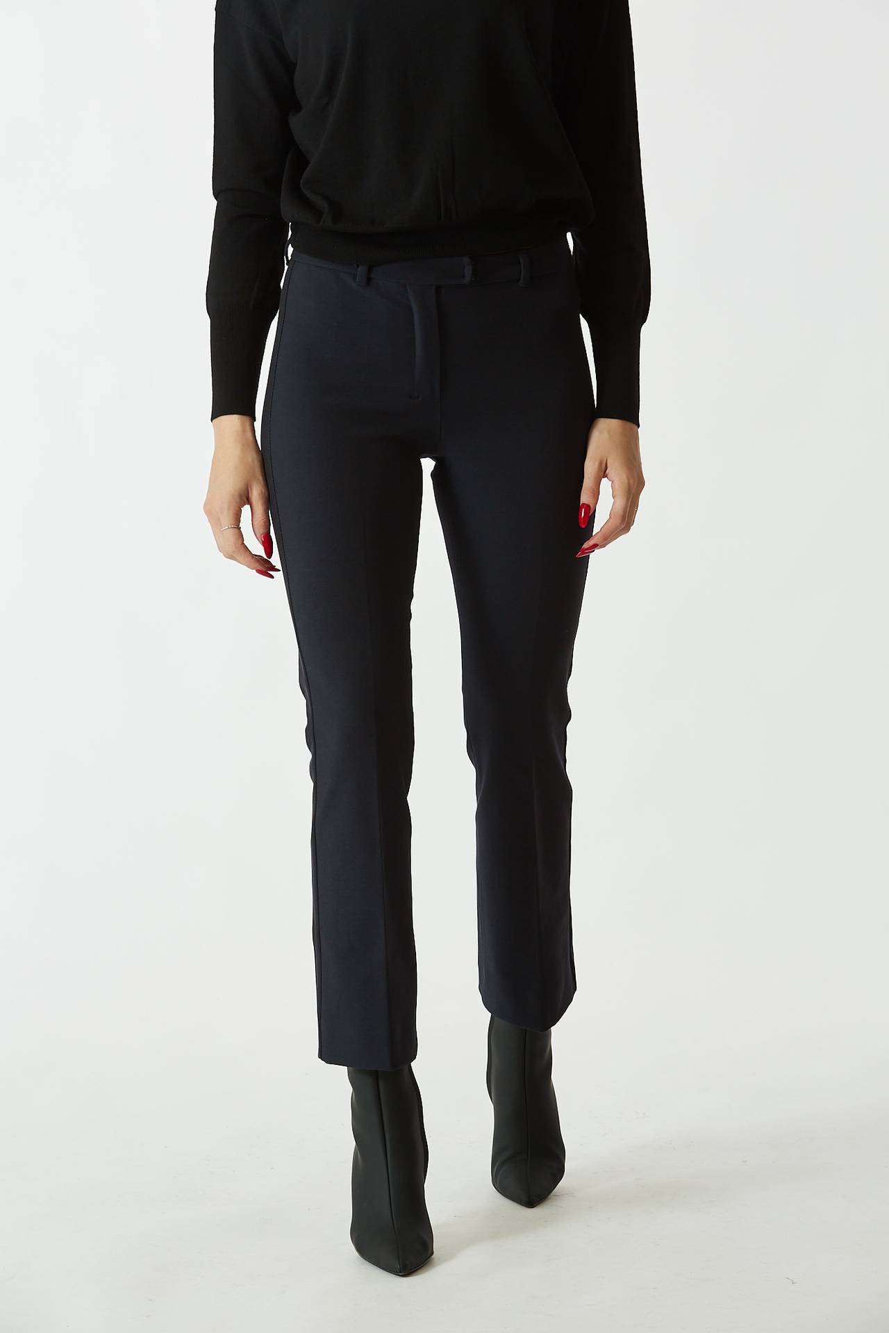 Pantalone slim HUMANITA blu Max Mara s Donna D14MAX33 Pier