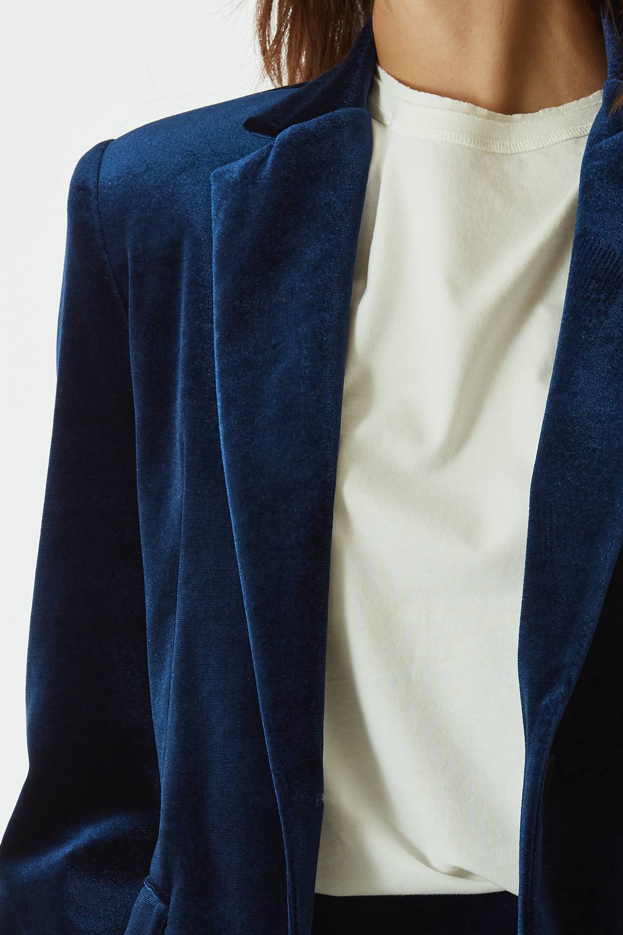 Giacca velluto blu clearance donna