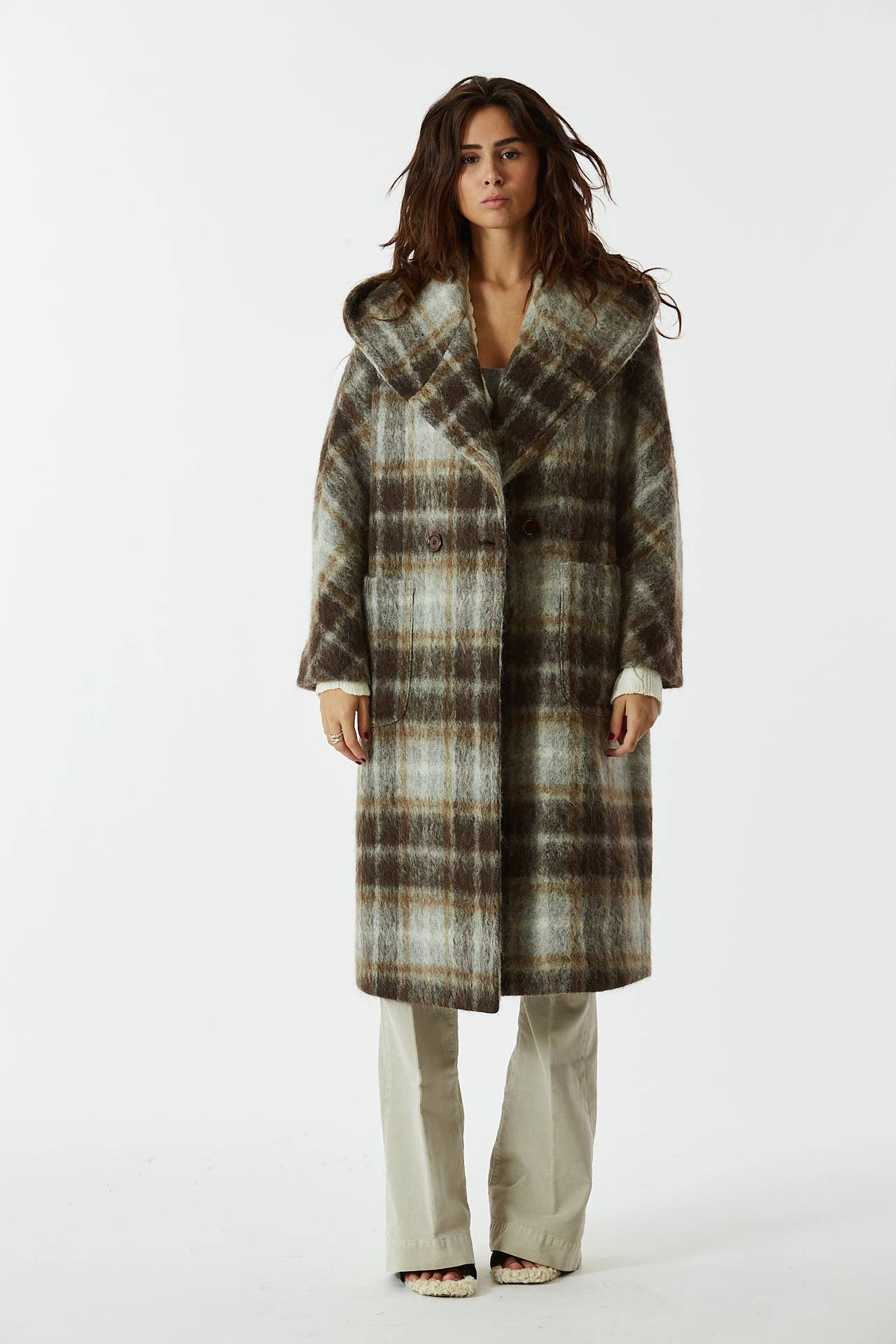 Cappotto over DAISY checked Tagliatore Donna Pier Abbigliamento