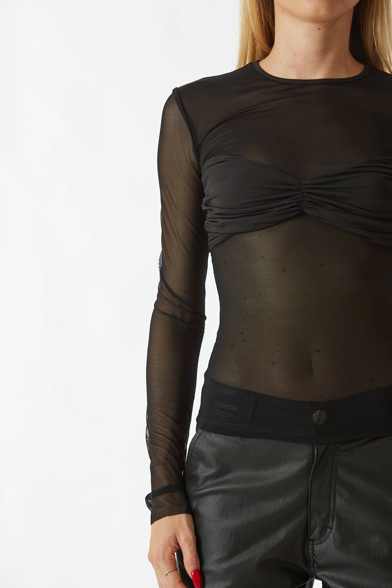 Maglia semitrasparente
