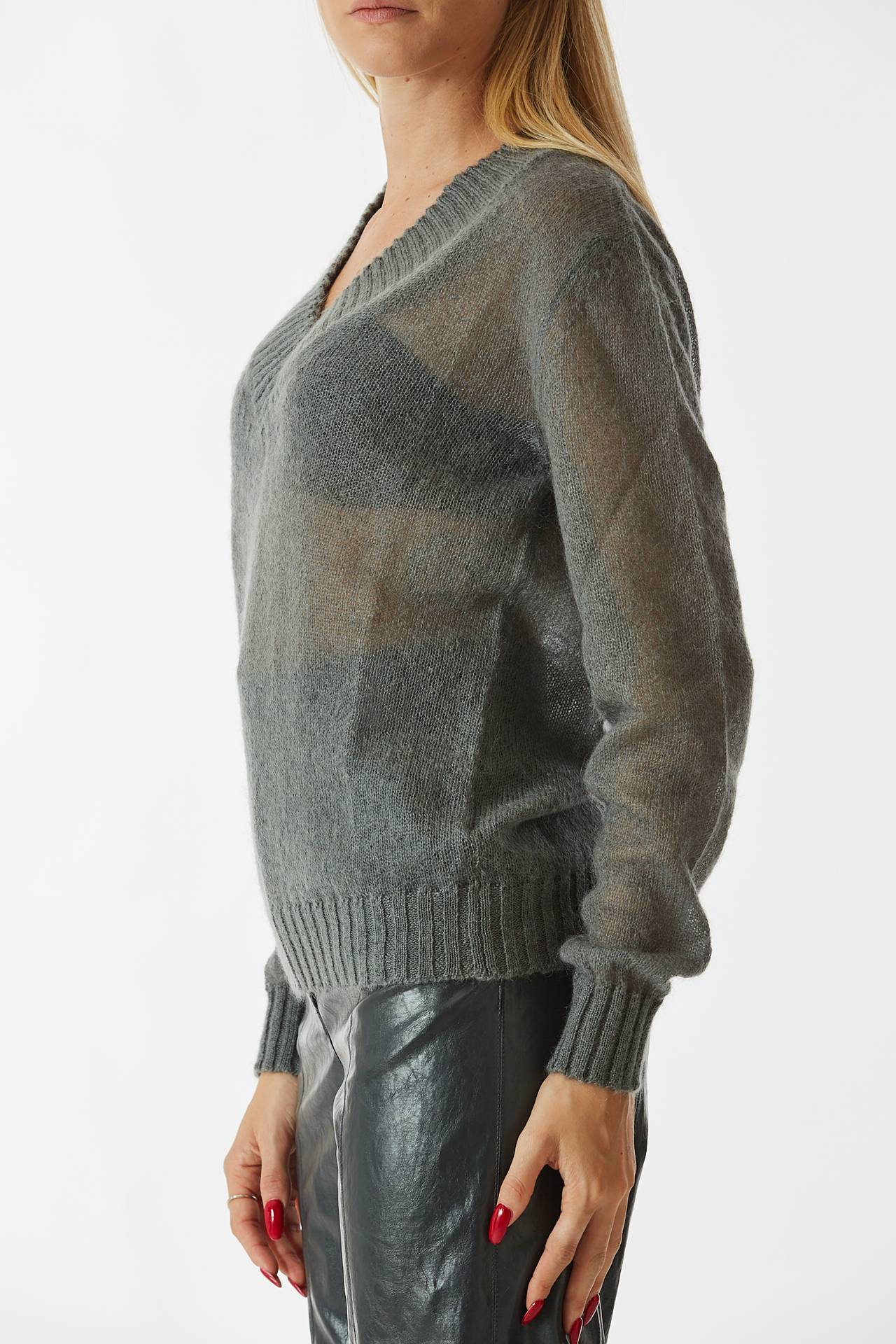 Maglia over grigia