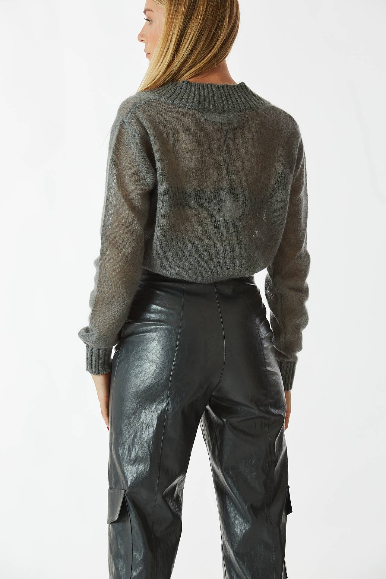 Maglia over grigia