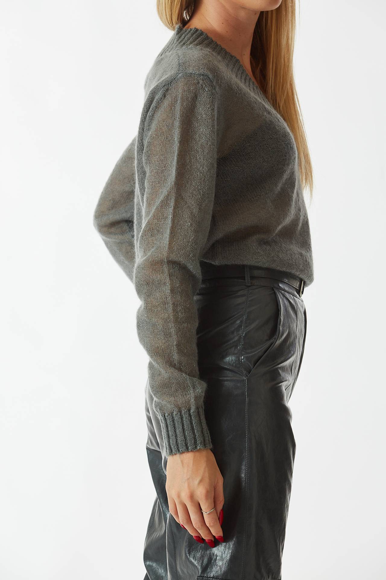 Maglia over grigia