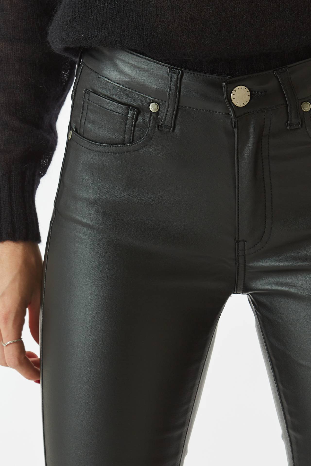 Pantalone stretch nero