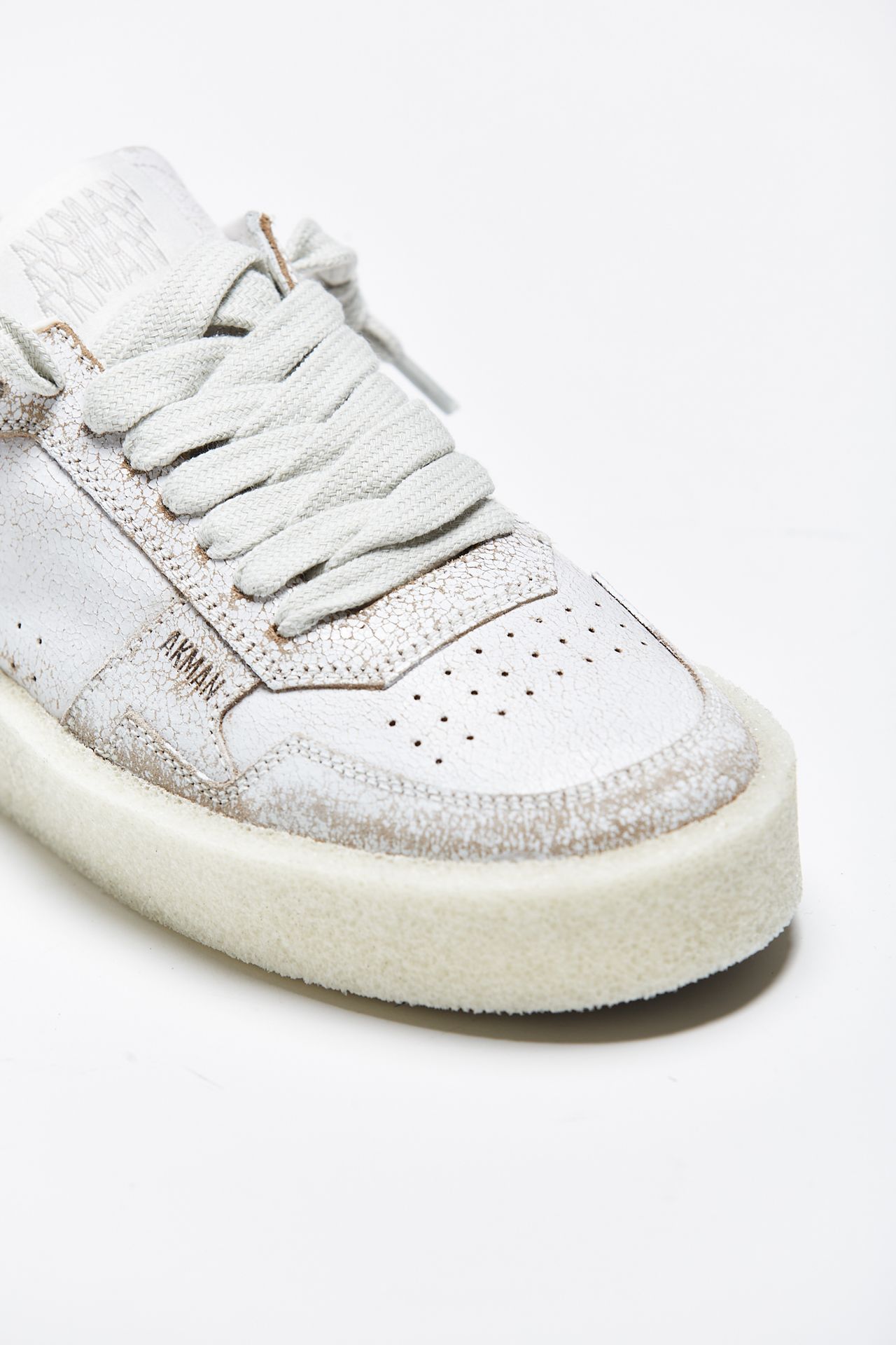 Sneakers in pelle bianco vintage