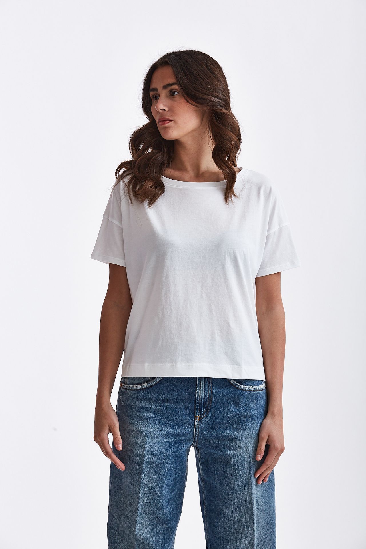 T-shirt AUDREY in cotone bianco