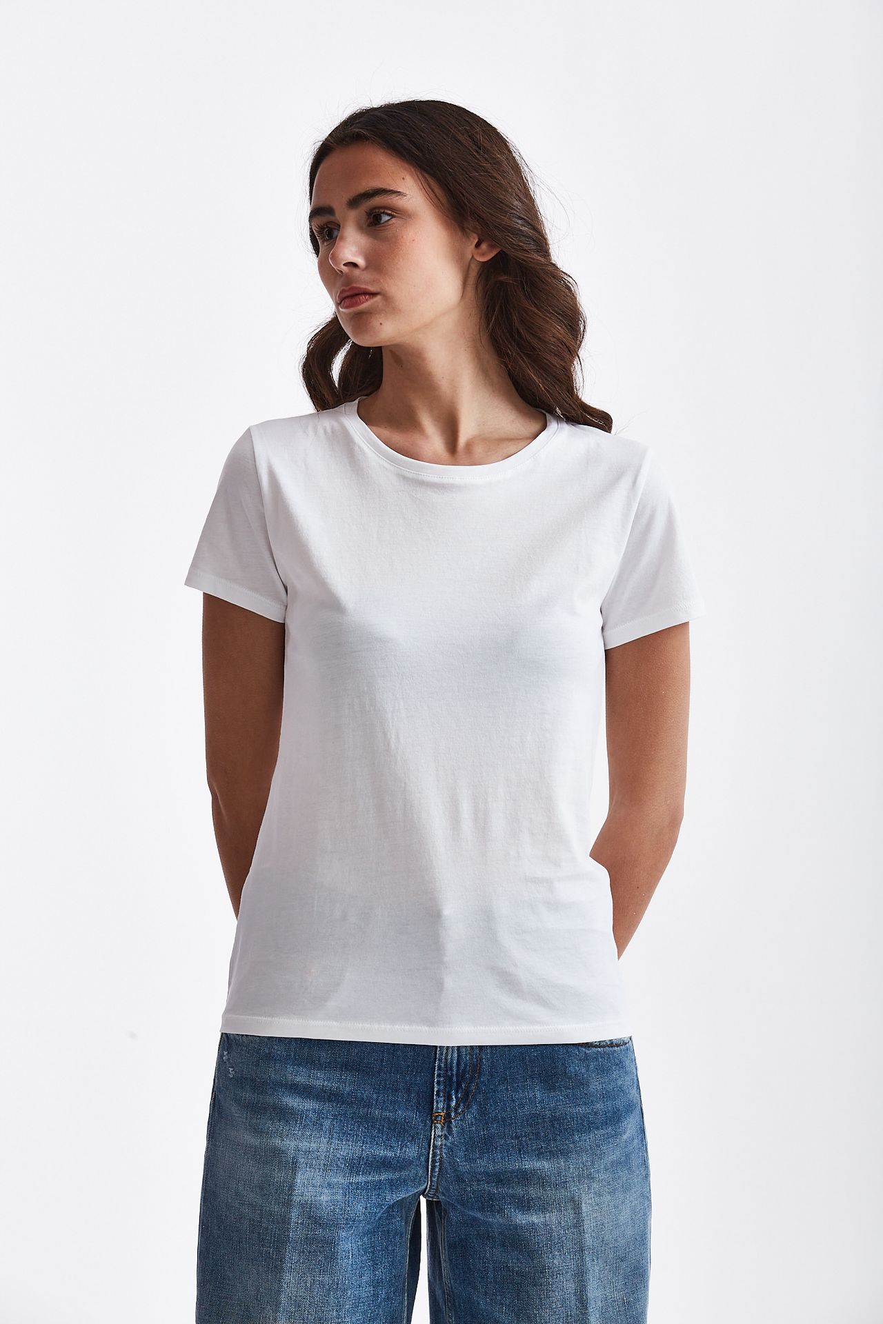 T-shirt MARIBEL in cotone bianco