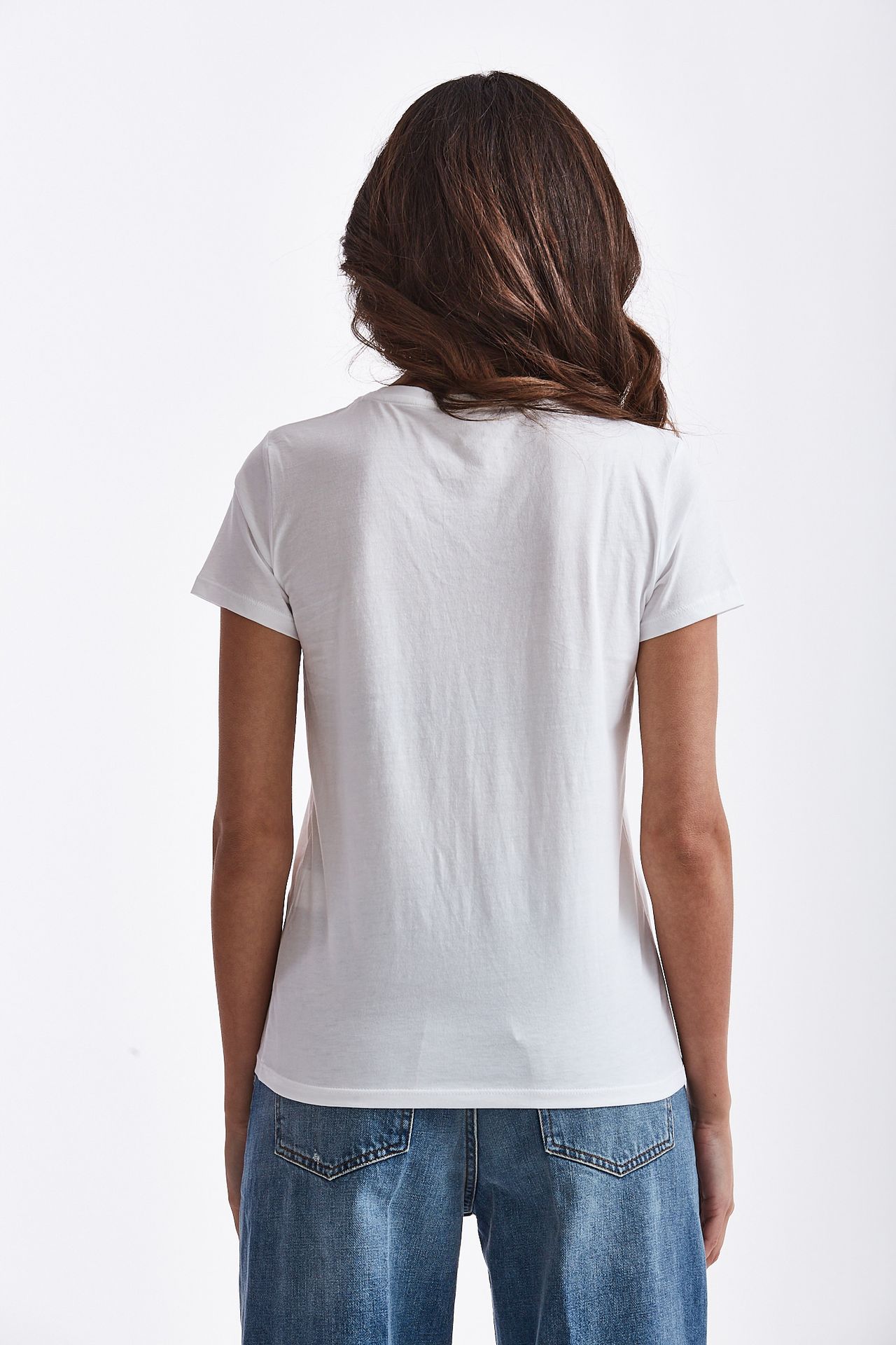 T-shirt MARIBEL in cotone bianco