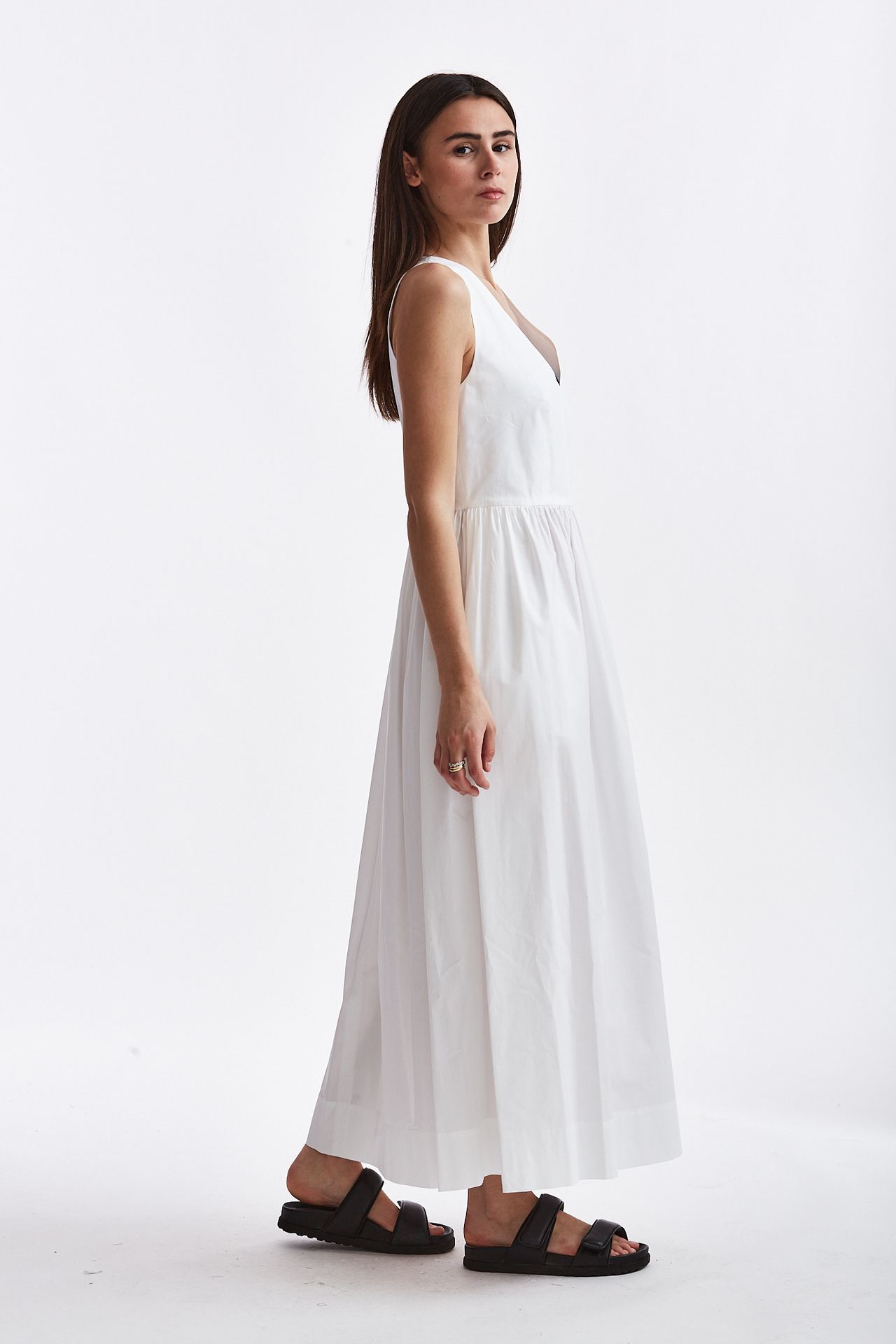 Abito LENA in cotone bianco Antonelli Firenze Donna Pier Abbigliamento Worldwide